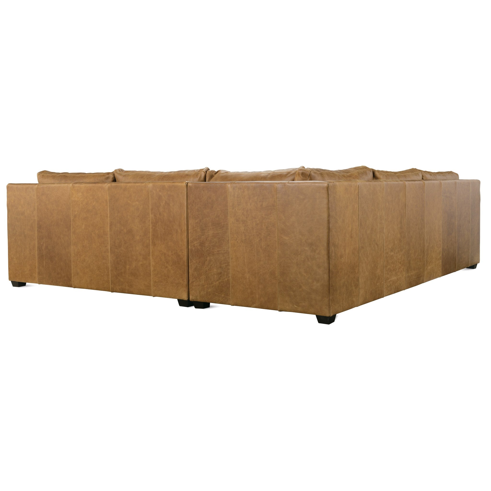 Rowe Furniture Sylvie 2-Piece Leather Sectional — Orange