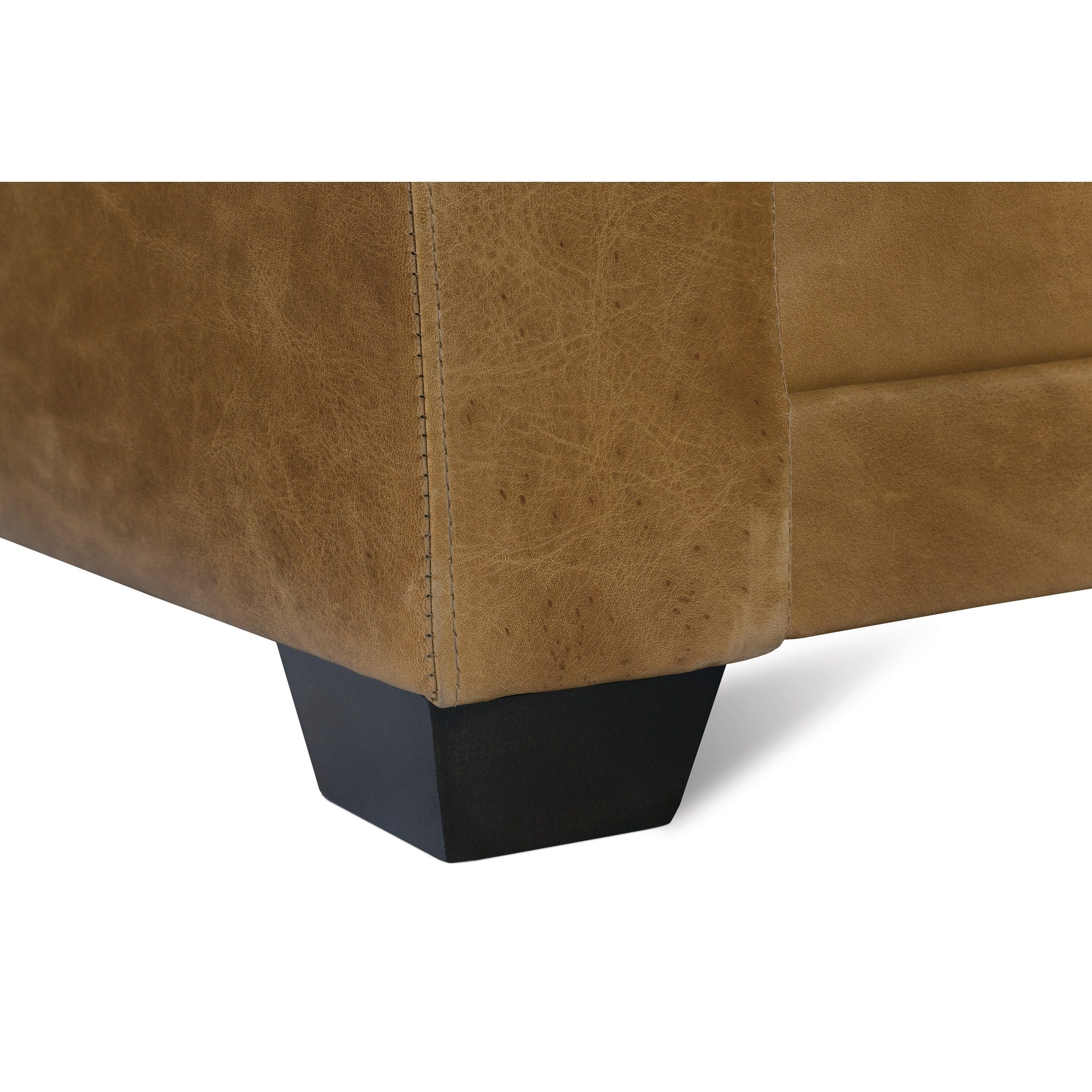 Rowe Furniture Sylvie 2-Piece Leather Sectional — Orange