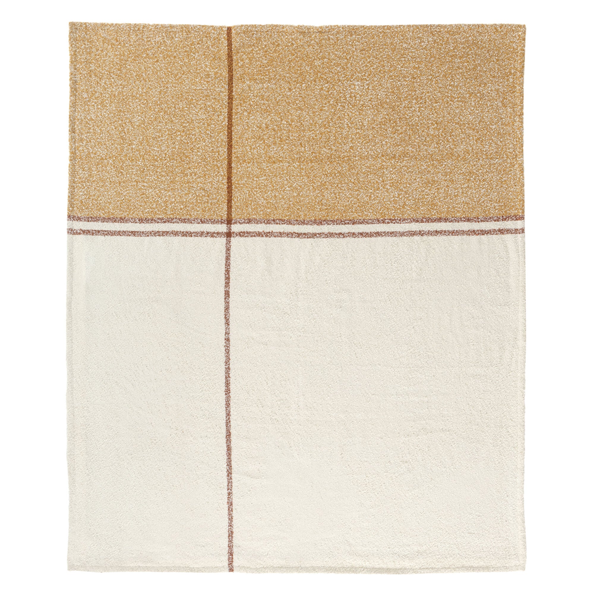 LR Home Lattice Throw — Ivory Mustard