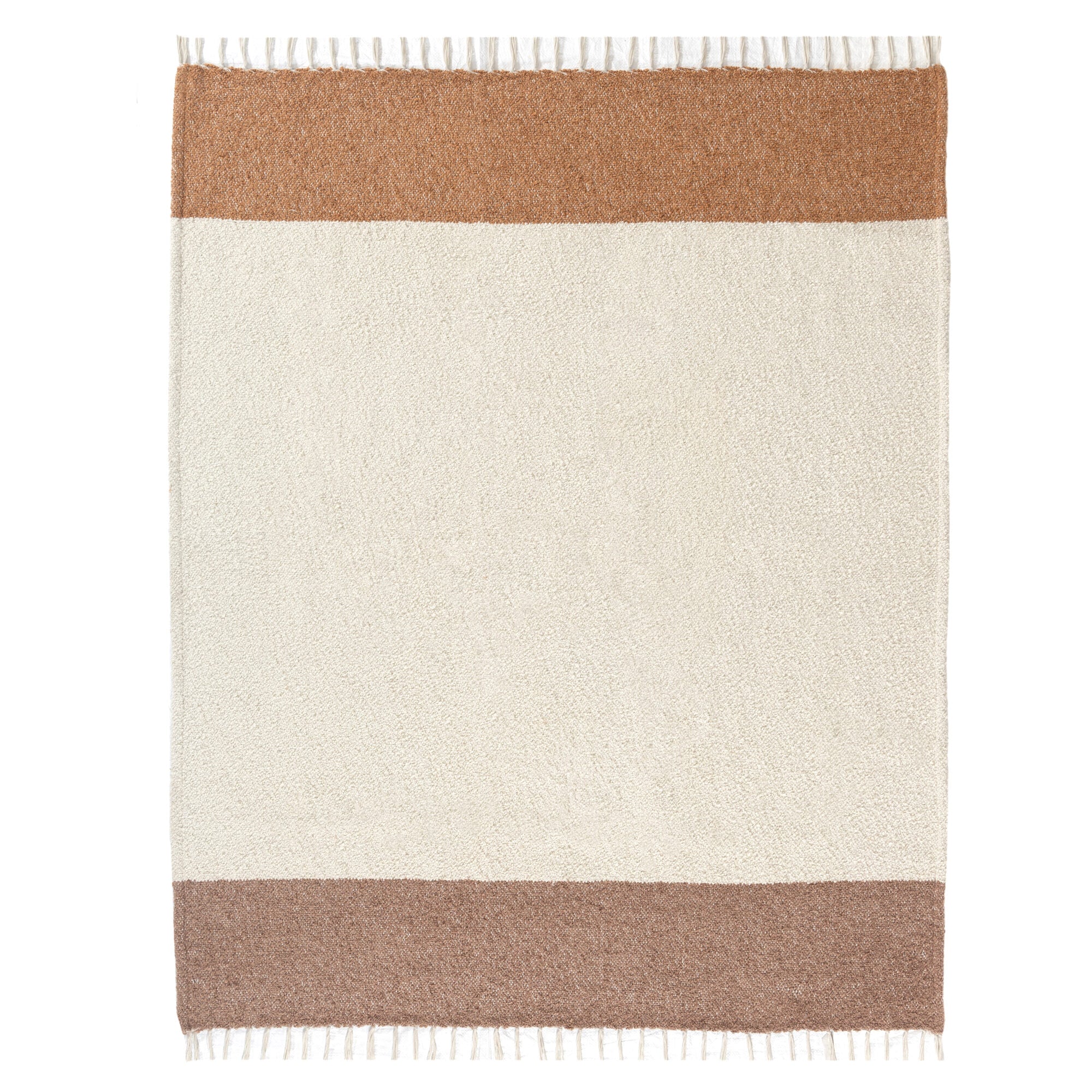 LR Home Lattice Throw — Ivory/Orche