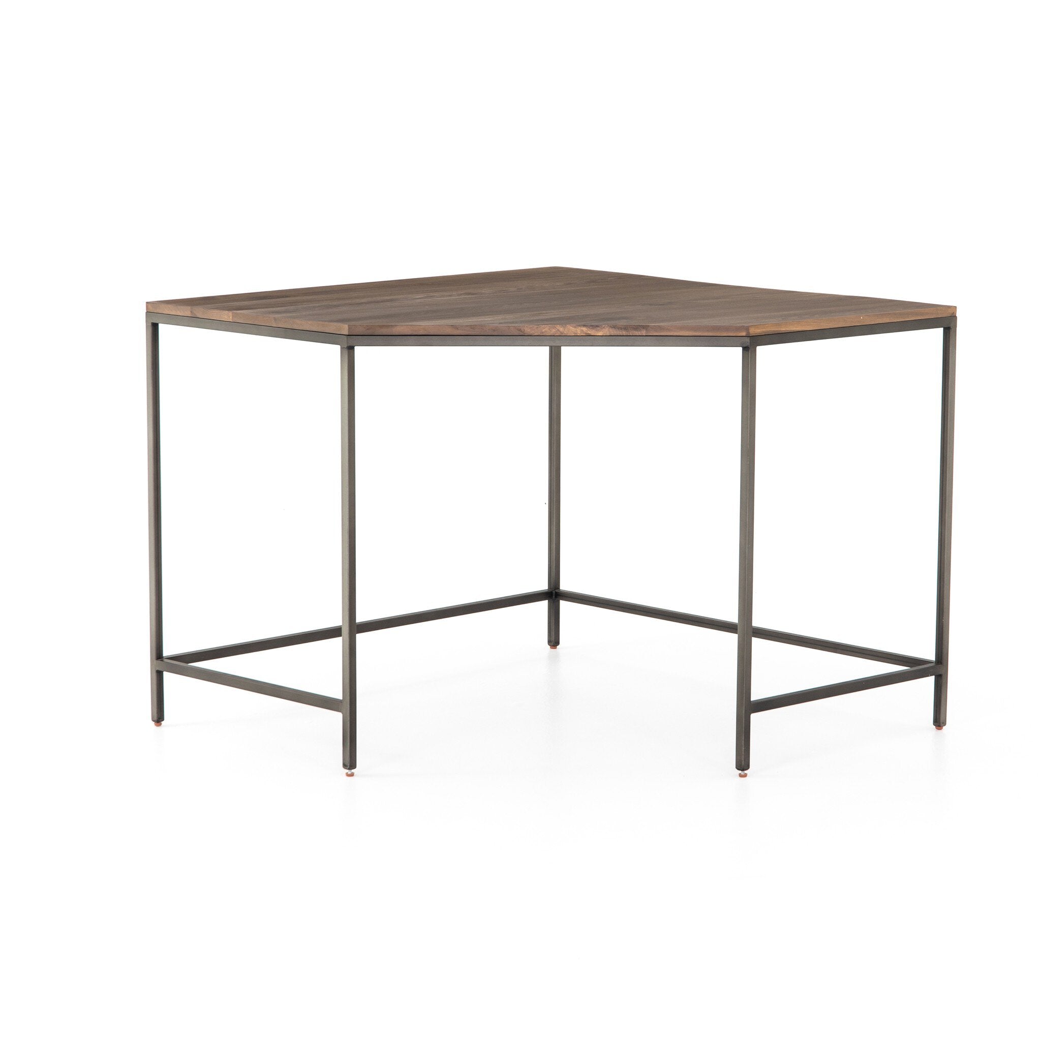 Four Hands Trey Modular Corner Desk — Auburn Poplar-Natural Iron