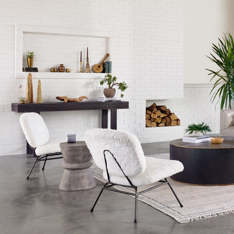 Four Hands Lina End Table — Dark Grey