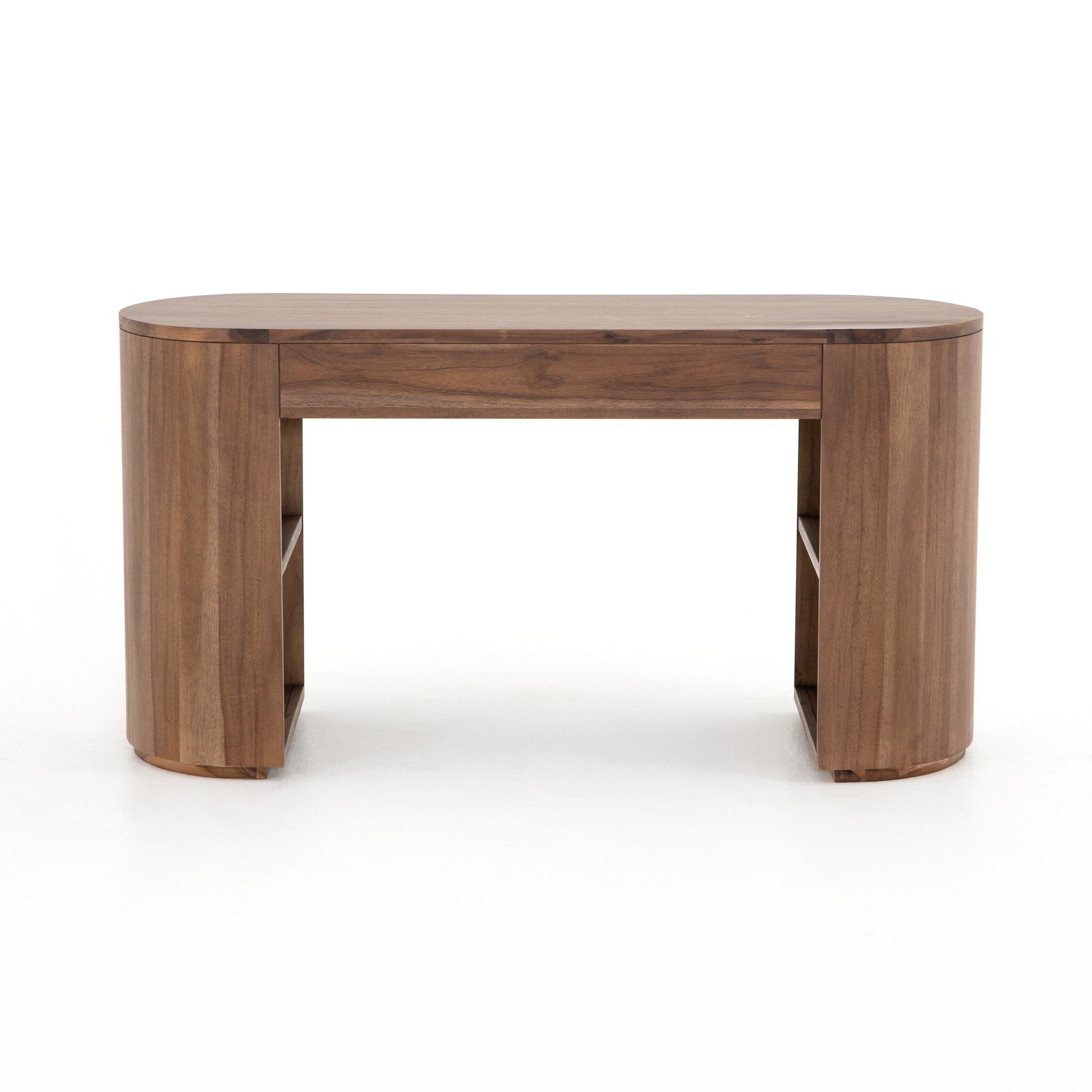 Four Hands Pilar Desk — Caramel Brown Veneer-Caramel Brown