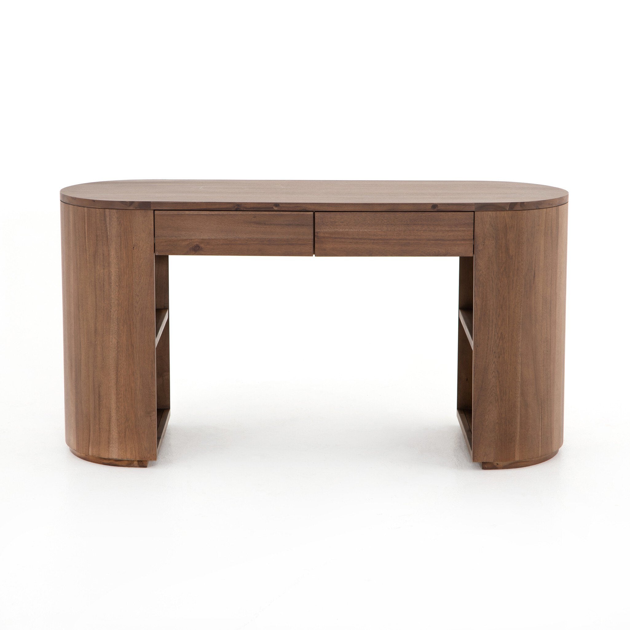 Four Hands Pilar Desk — Caramel Brown Veneer-Caramel Brown