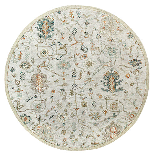 LR Home Vintage Rug — Ivory