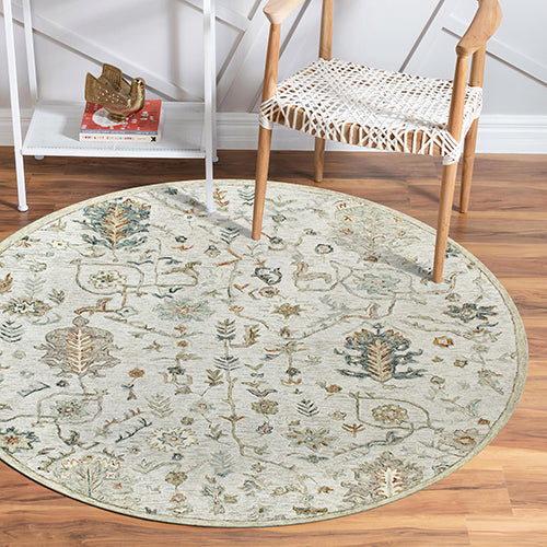 LR Home Vintage Rug — Ivory