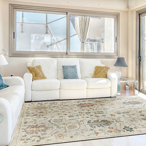 LR Home Vintage Rug — Ivory