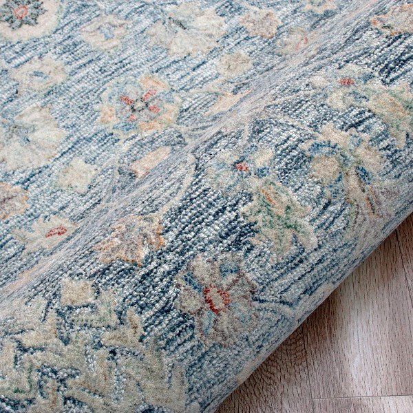 LR Home Vintage Rug — SLATE BLUE