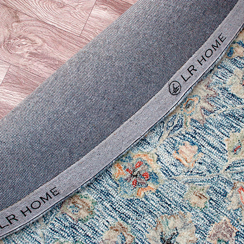 LR Home Vintage Rug — SLATE BLUE