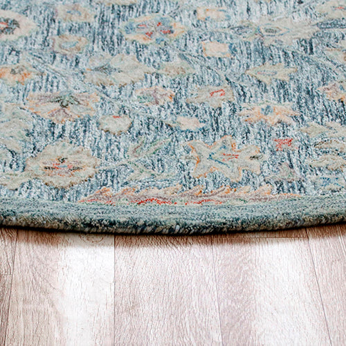 LR Home Vintage Rug — SLATE BLUE