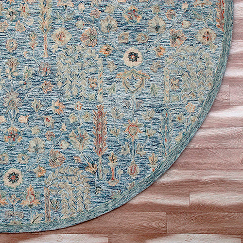 LR Home Vintage Rug — SLATE BLUE
