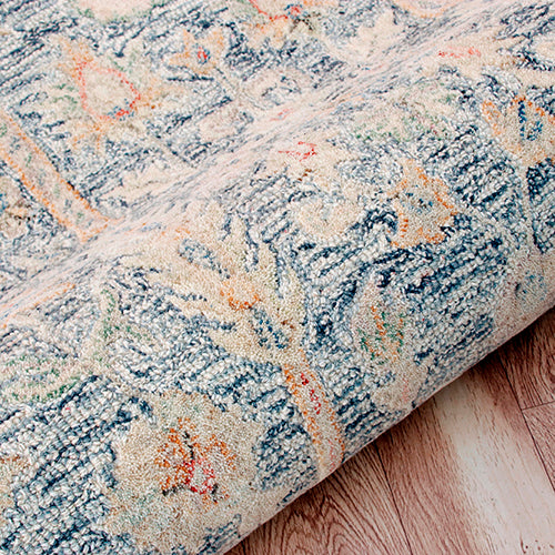 LR Home Vintage Rug — SLATE BLUE