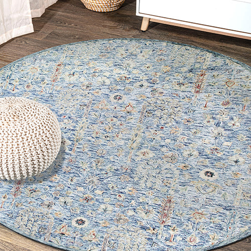 LR Home Vintage Rug — SLATE BLUE