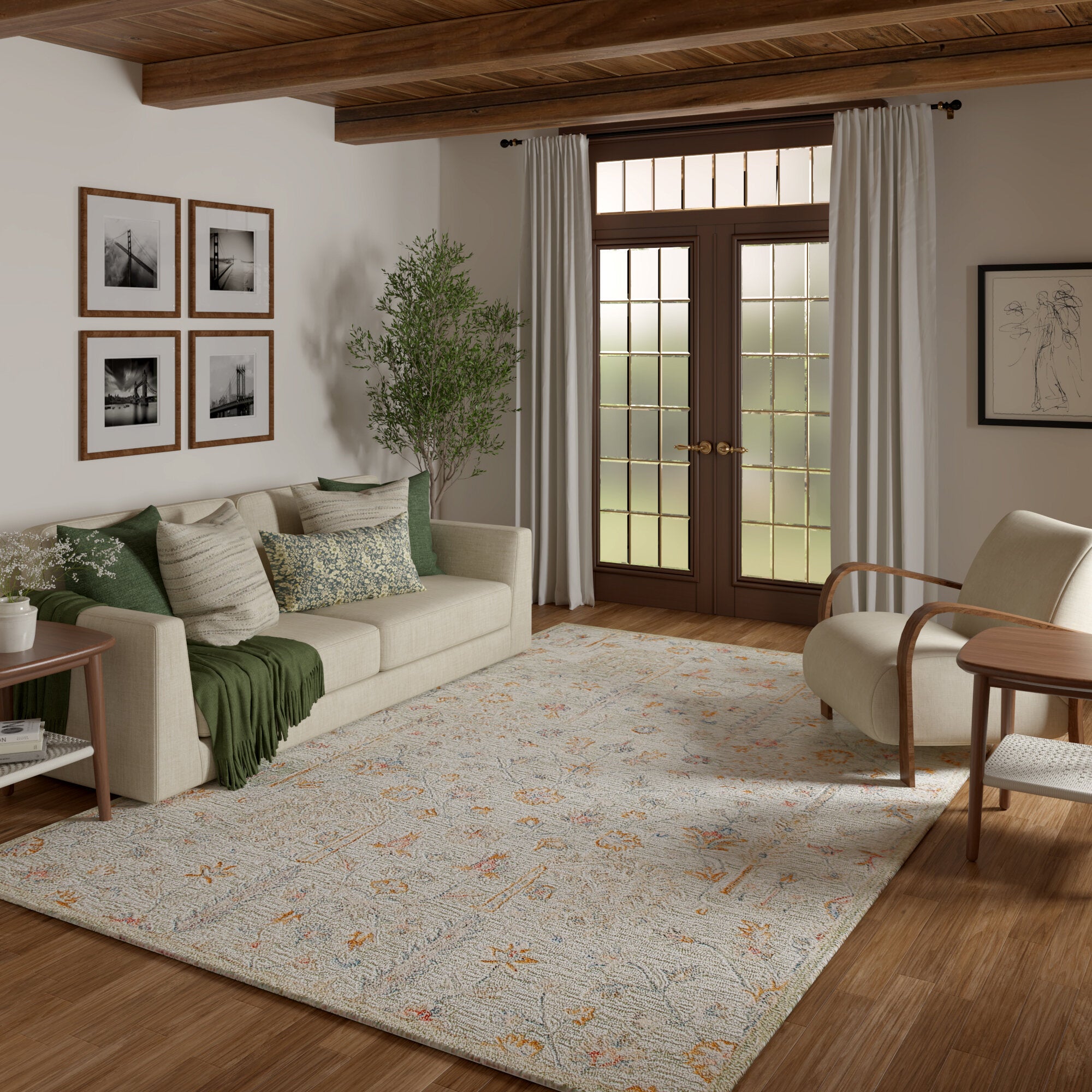 LR Home Vintage Rug — Sage
