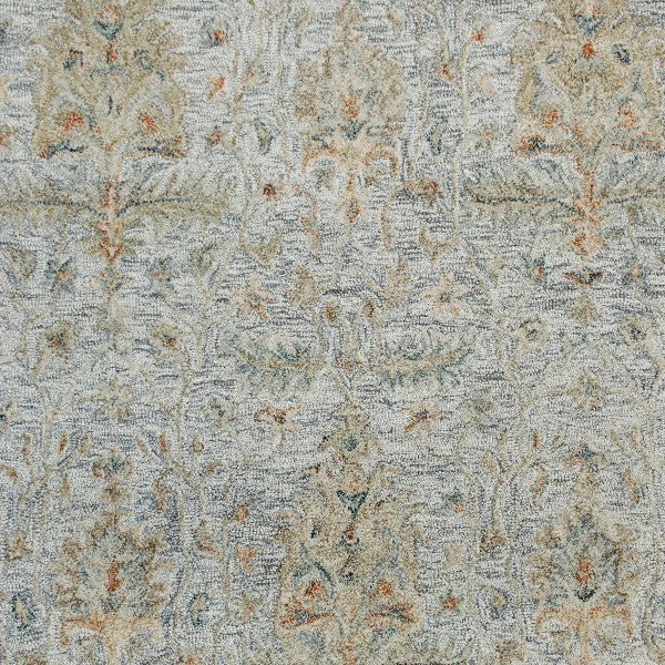 LR Home Vintage Rug — Ivory Blue