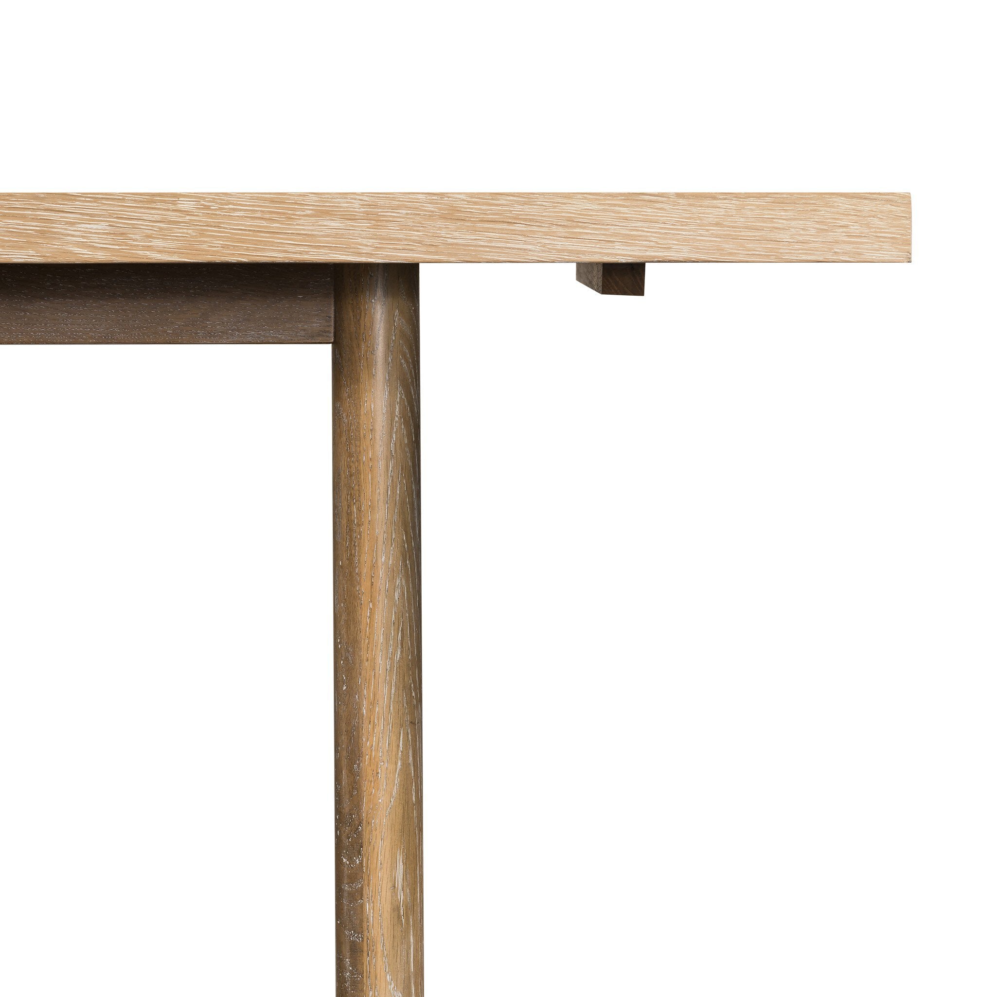 Four Hands Mika Dining Table — Whitewashed Oak Veneer-Whitewashed Oak