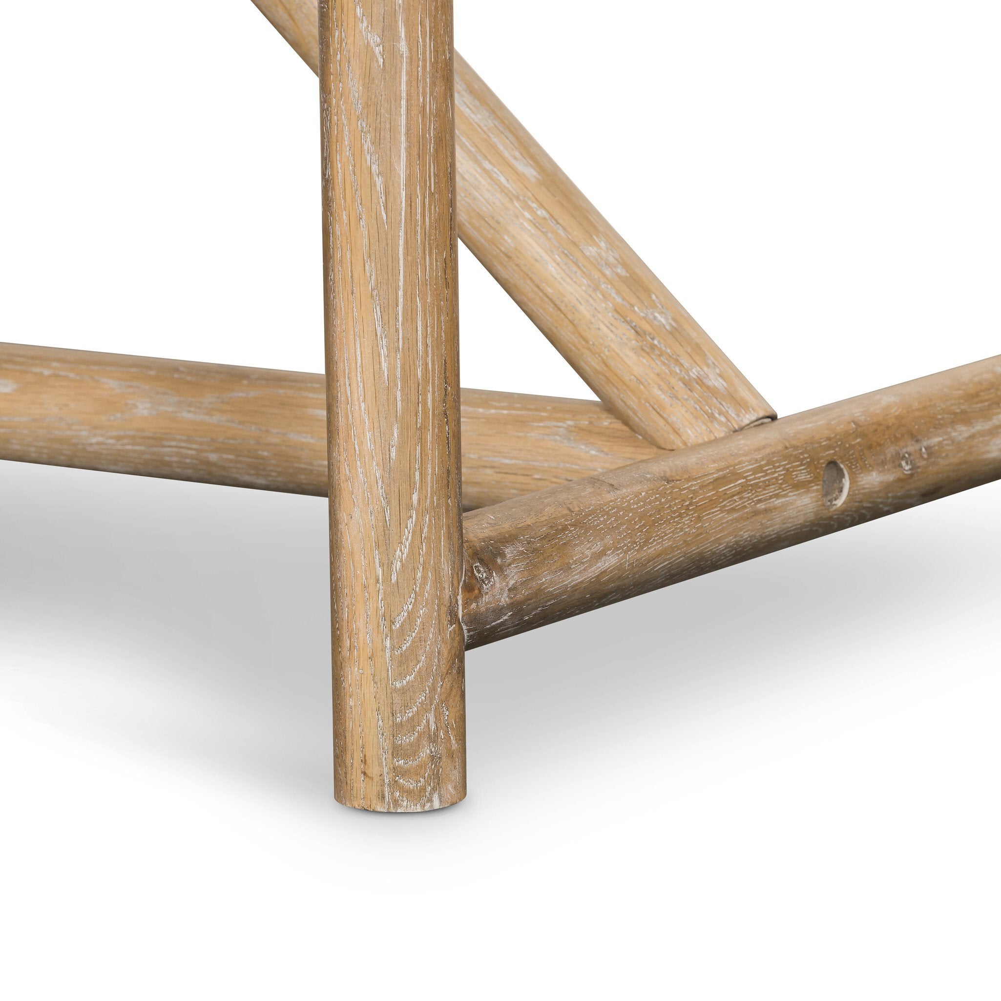 Four Hands Mika Dining Table — Whitewashed Oak Veneer-Whitewashed Oak