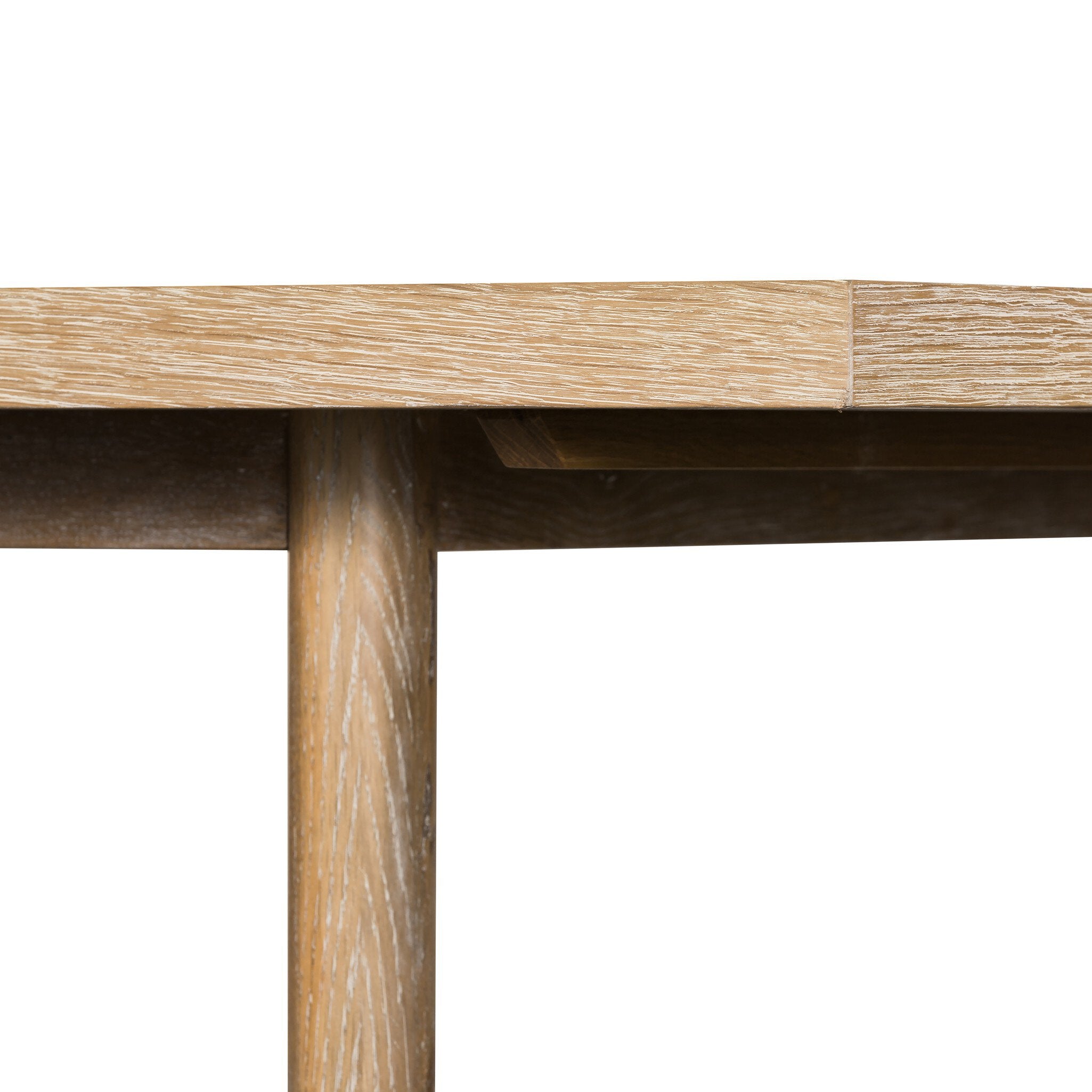 Four Hands Mika Dining Table — Whitewashed Oak Veneer-Whitewashed Oak