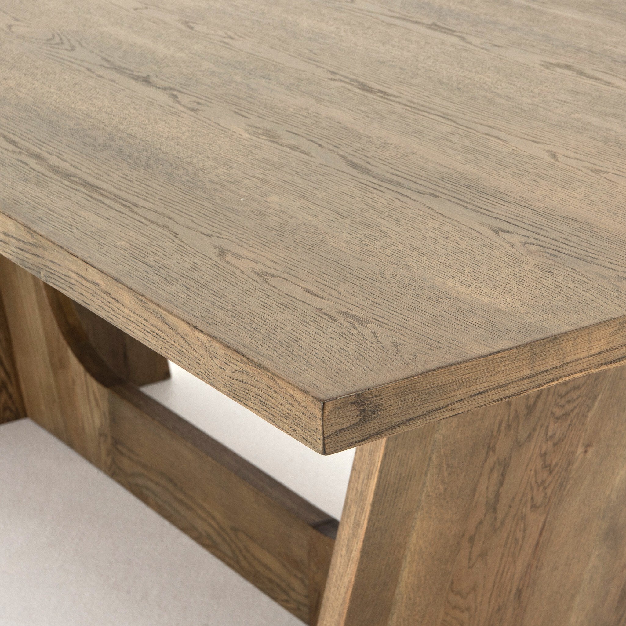 Four Hands Pryor Dining Table-87" — Smoked Grey-Smoked Grey Oak