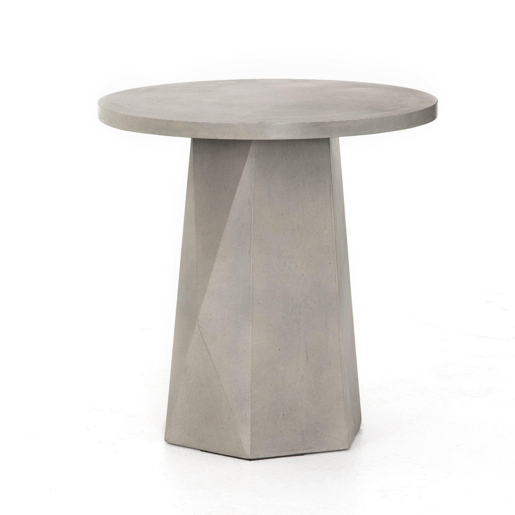 Four Hands Bowman Outdoor End Table — Grey Concrete