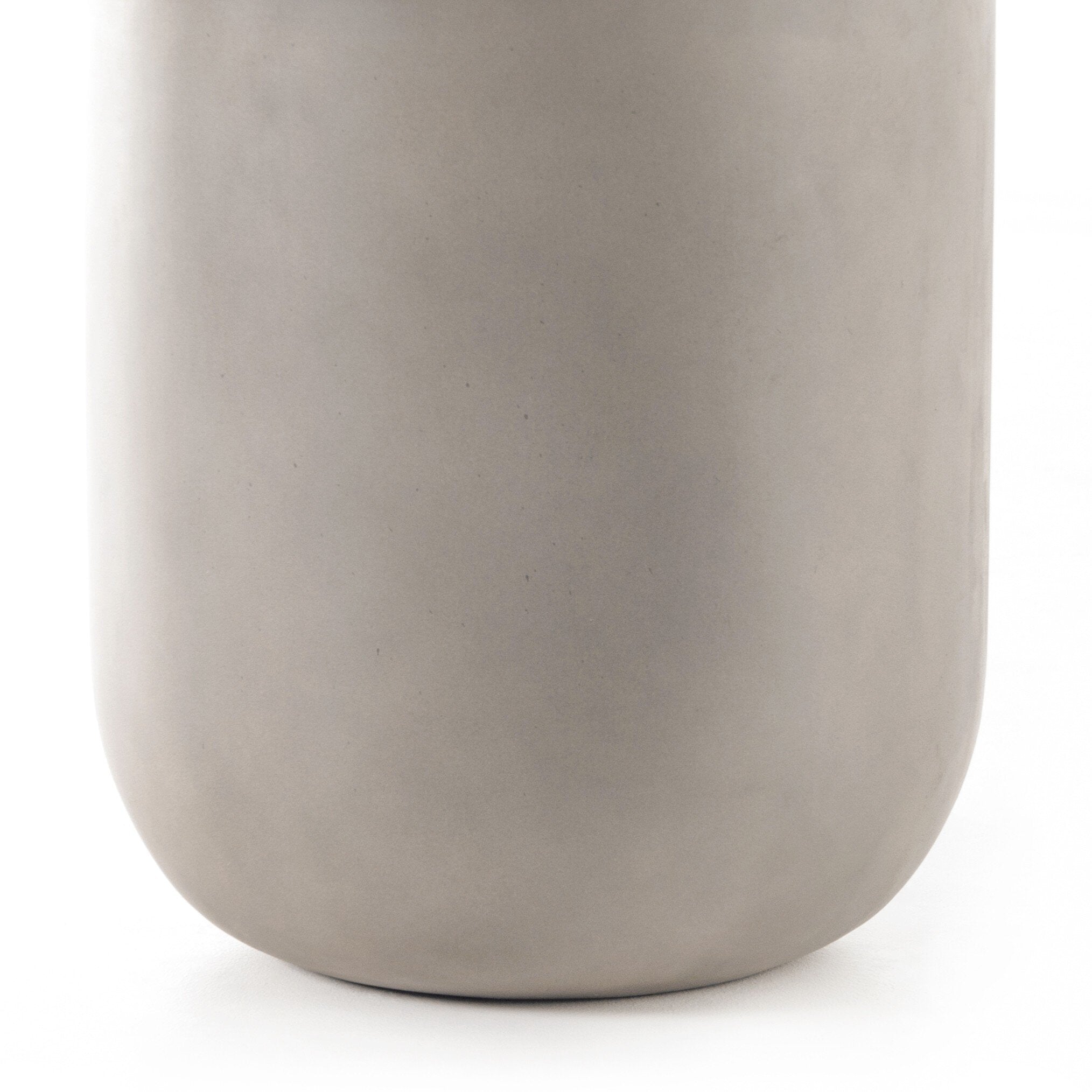 Four Hands Ivan Round Planter — Grey Concrete