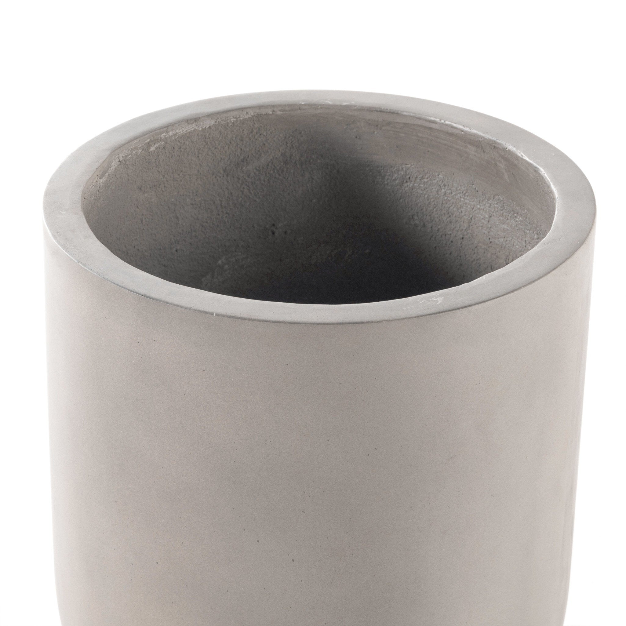 Four Hands Ivan Round Planter — Grey Concrete