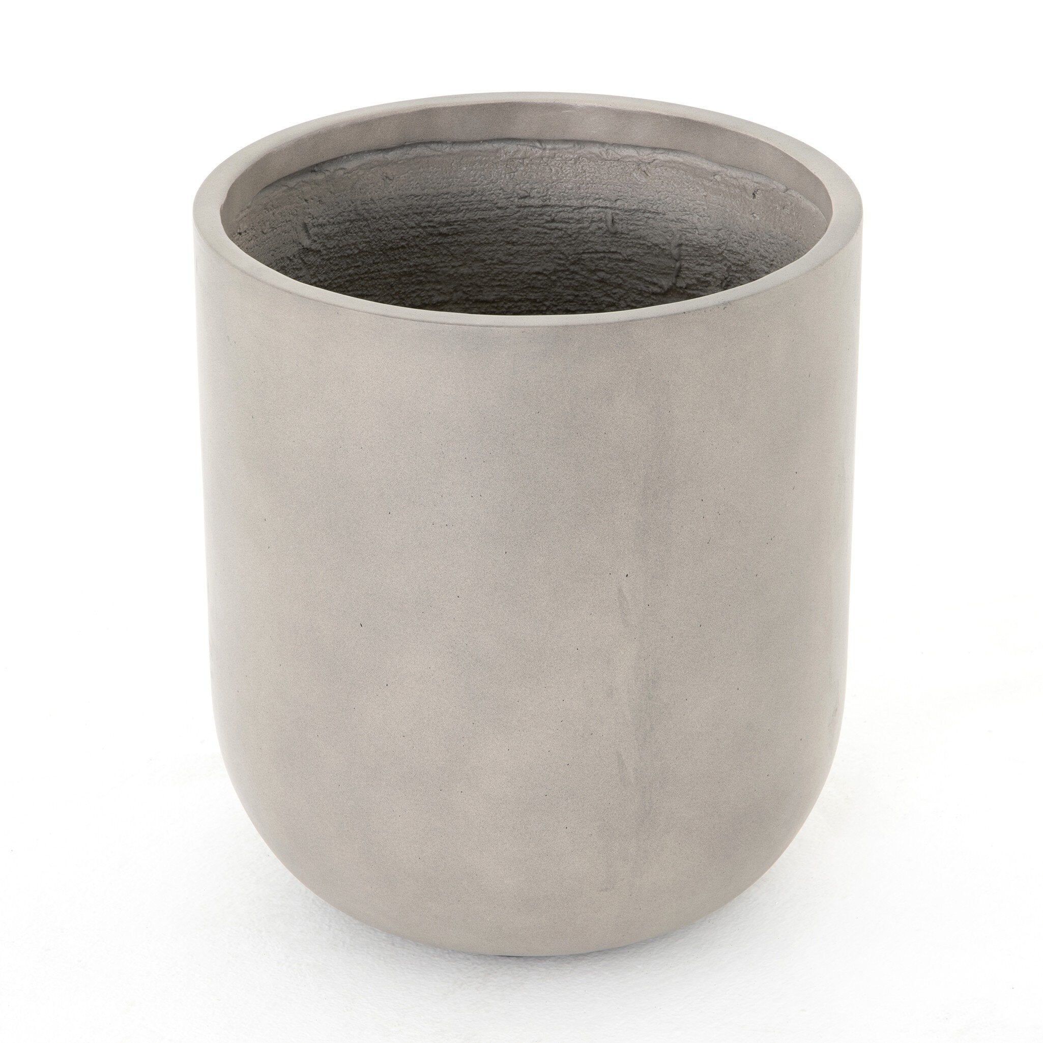 Four Hands Ivan Round Planter — Grey Concrete