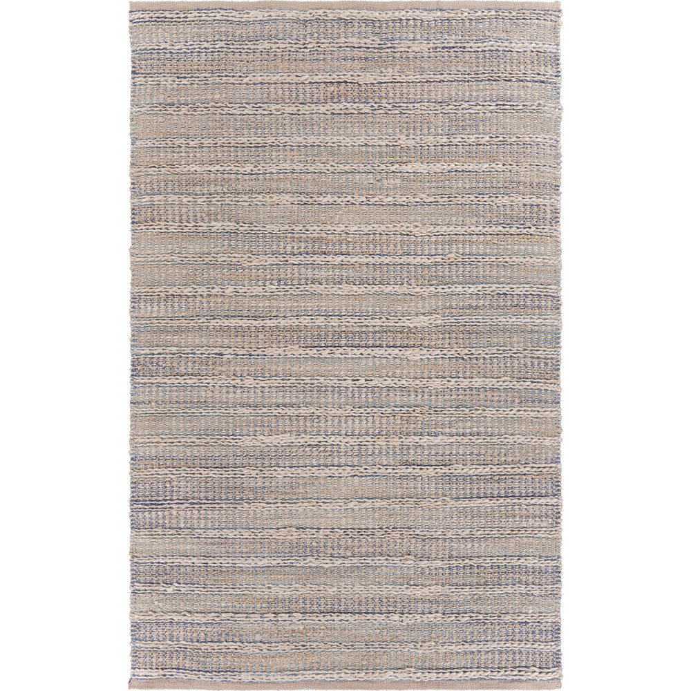 LR Home Bleached Jute Rug — Illusion Blue / Infinity