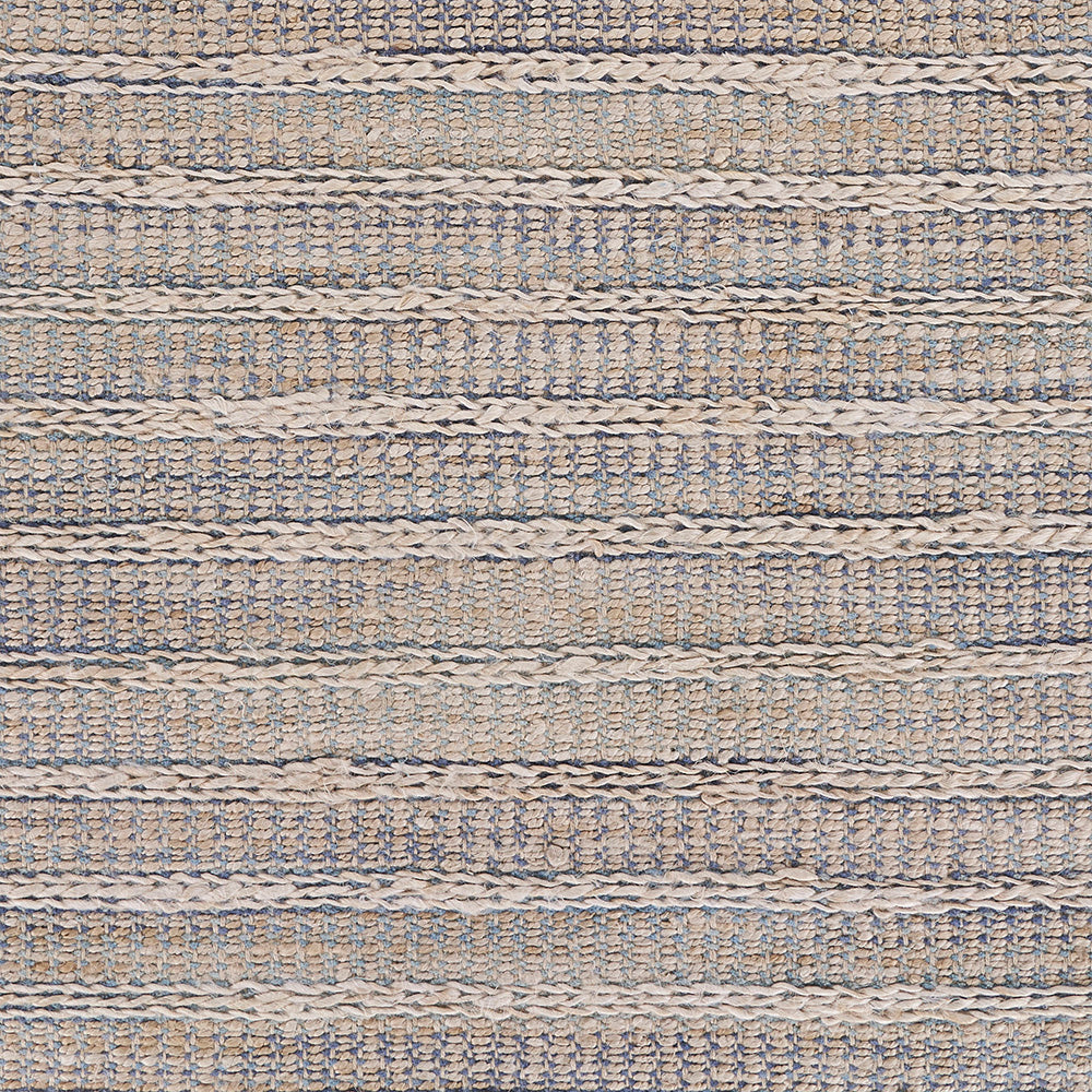 LR Home Bleached Jute Rug — Illusion Blue / Infinity