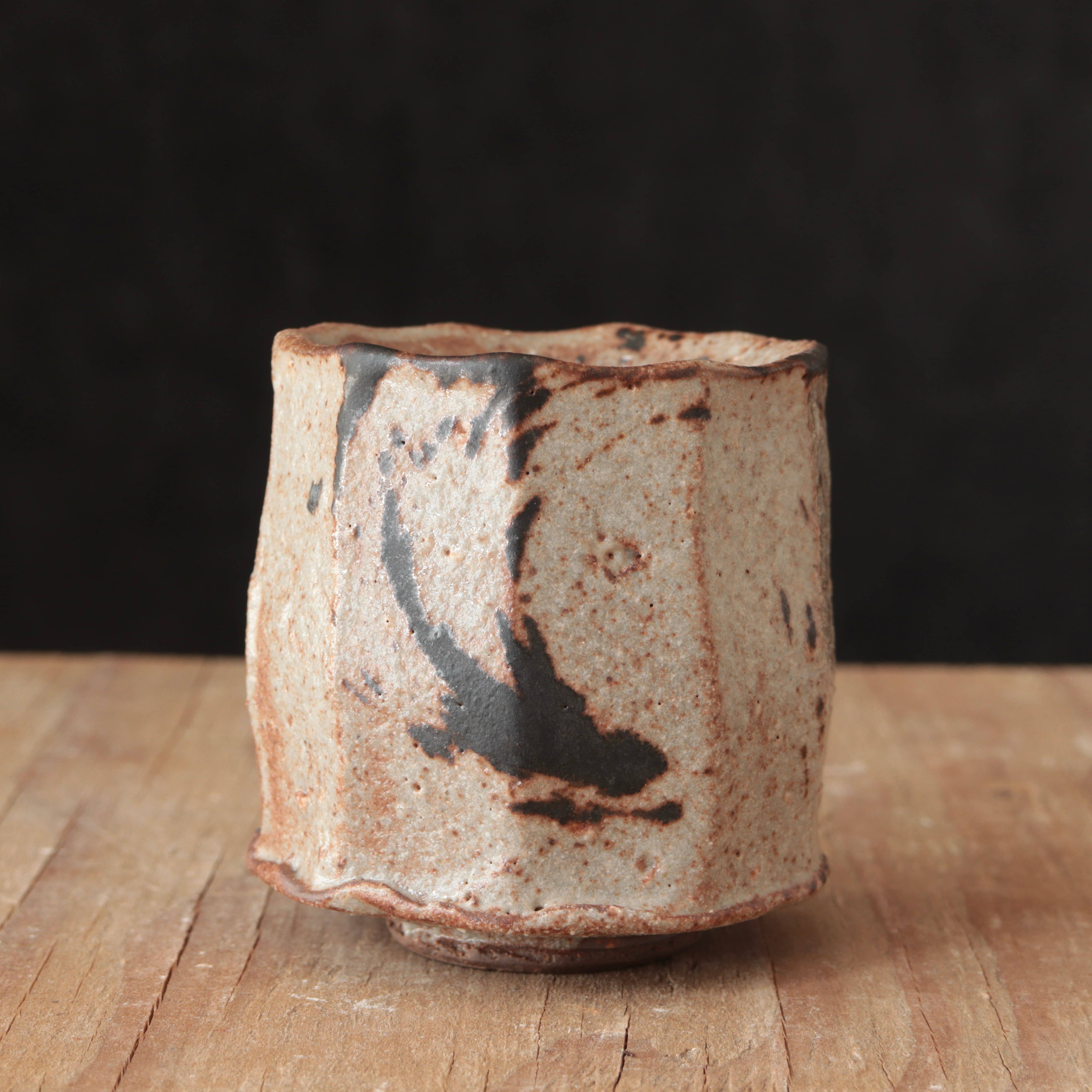 Matt Fishman Pottery Wild Clay and Glaze Teacup Granite Glaze