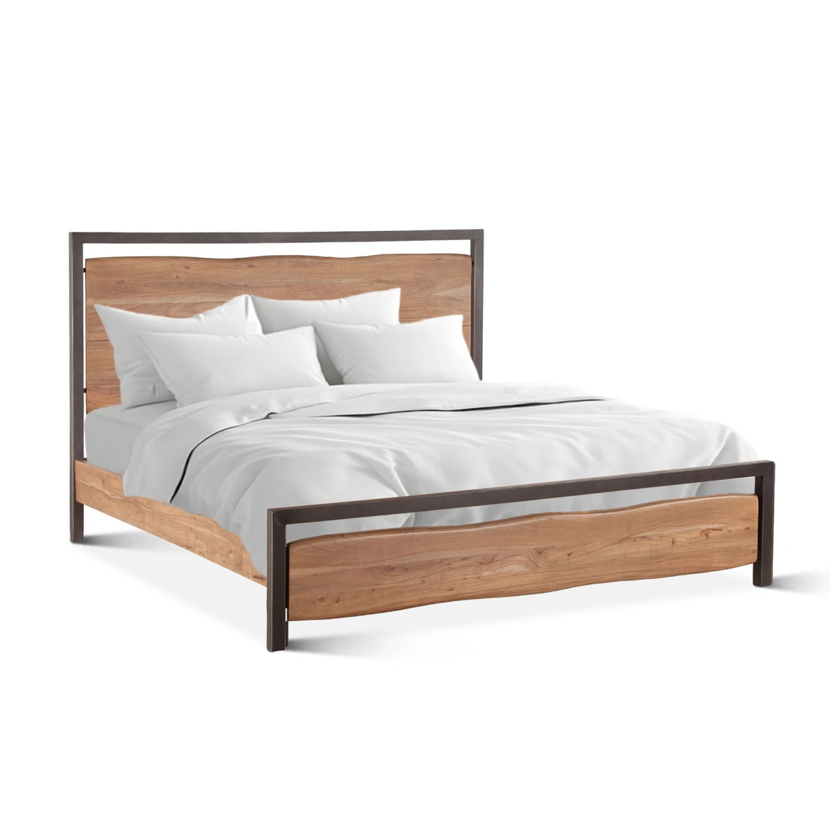 Home Trends & Design Aspen Bed — Smoked Acacia