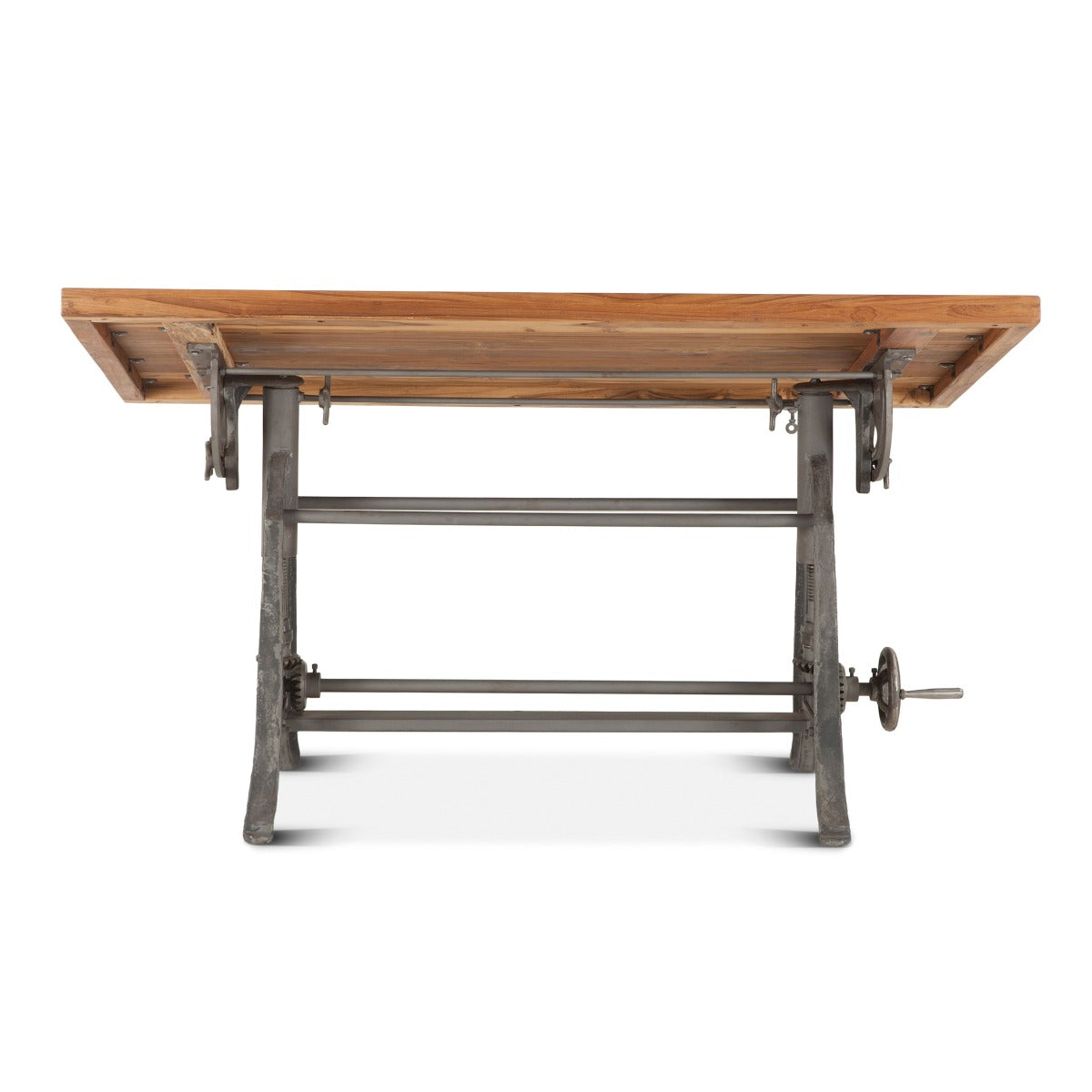 Home Trends Direct Industrial Loft 62" Adjustable Drafting Desk — Natural