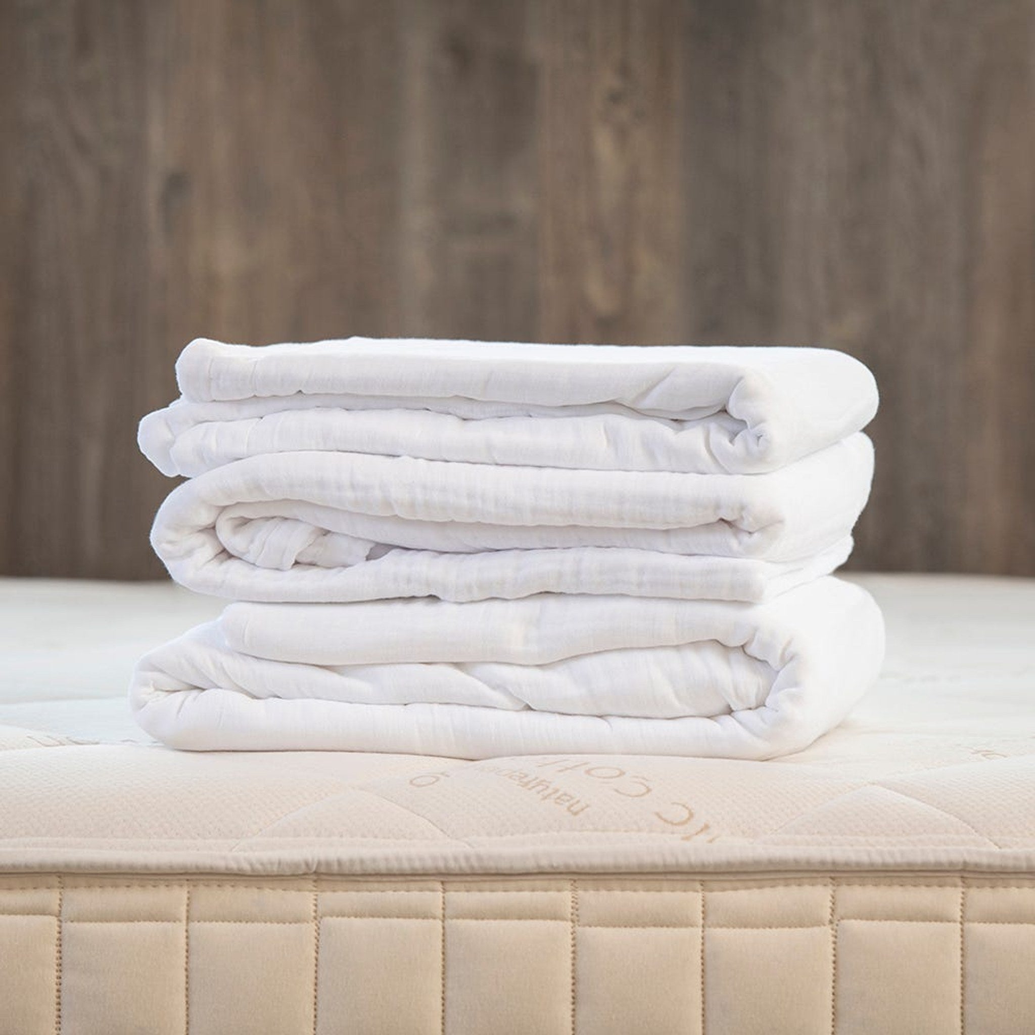Naturepedic Organic Cotton Breathable Muslin Duvet Cover & Shams Set