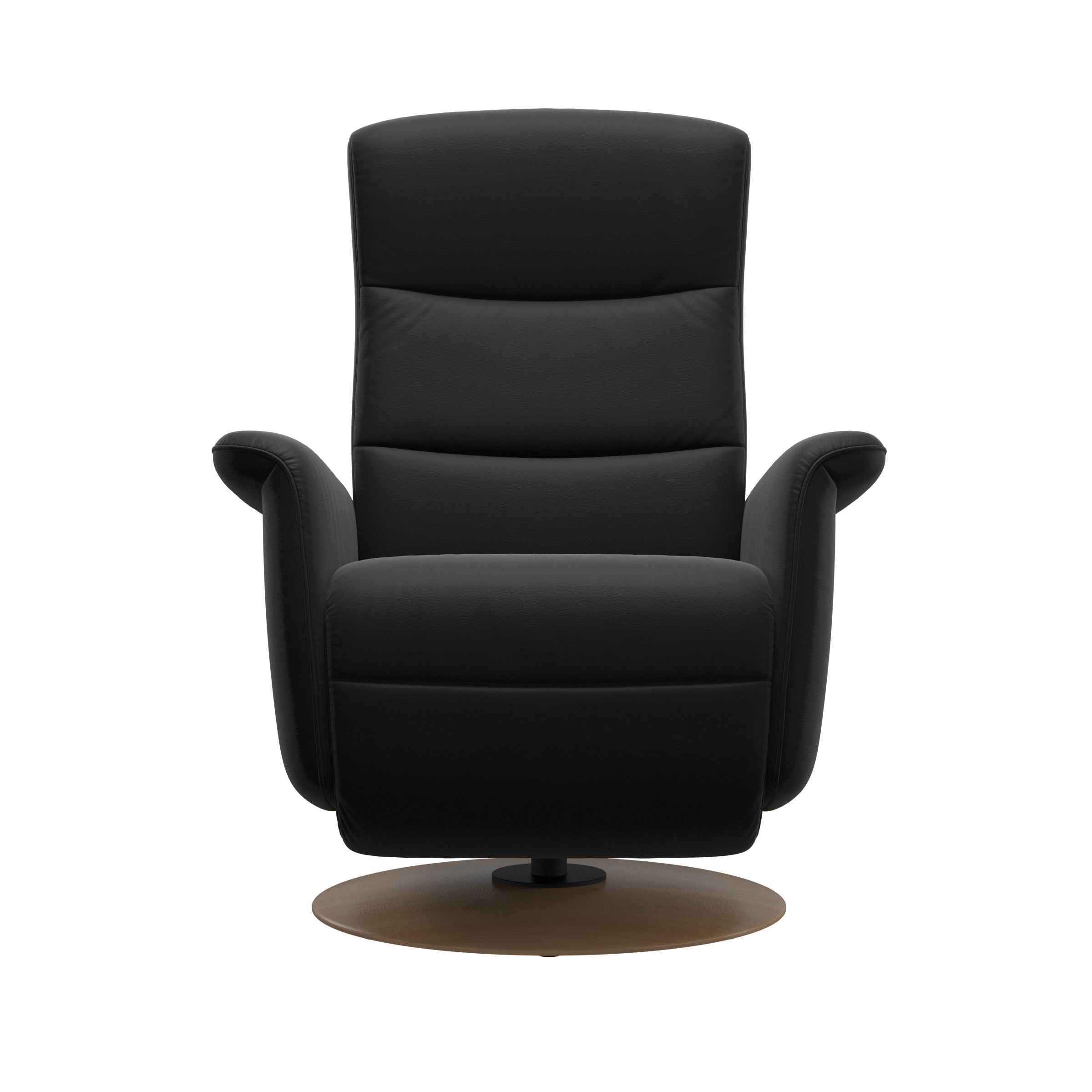 Stressless Mike Moon Base Recliner — Paloma Black