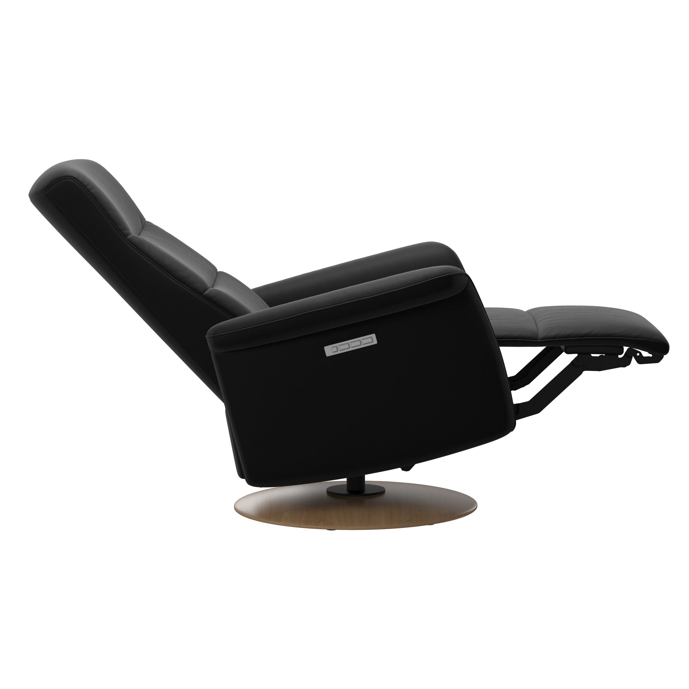Stressless Mike Moon Base Recliner — Paloma Black