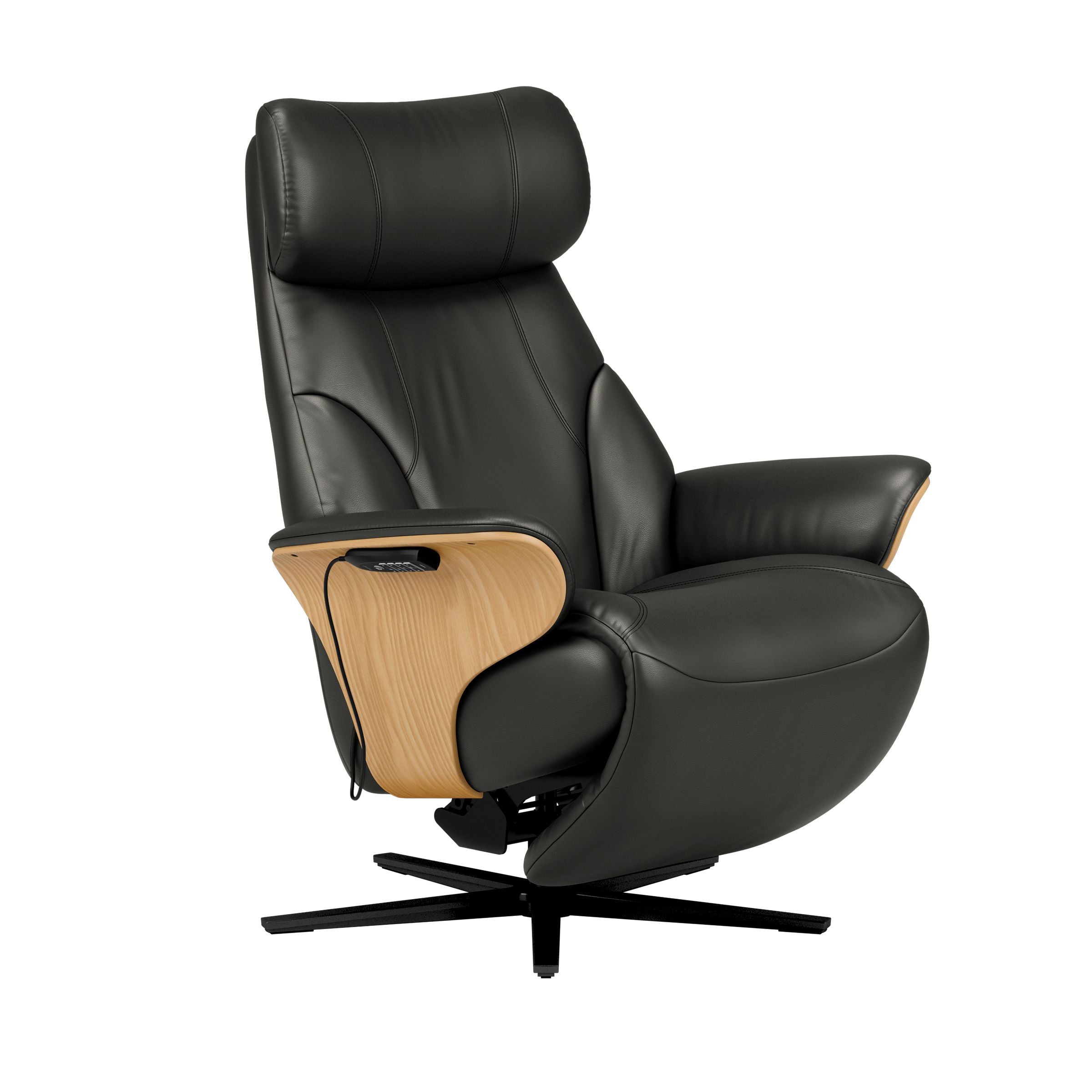Stressless Adam Disc Base Recliner — Paloma Black