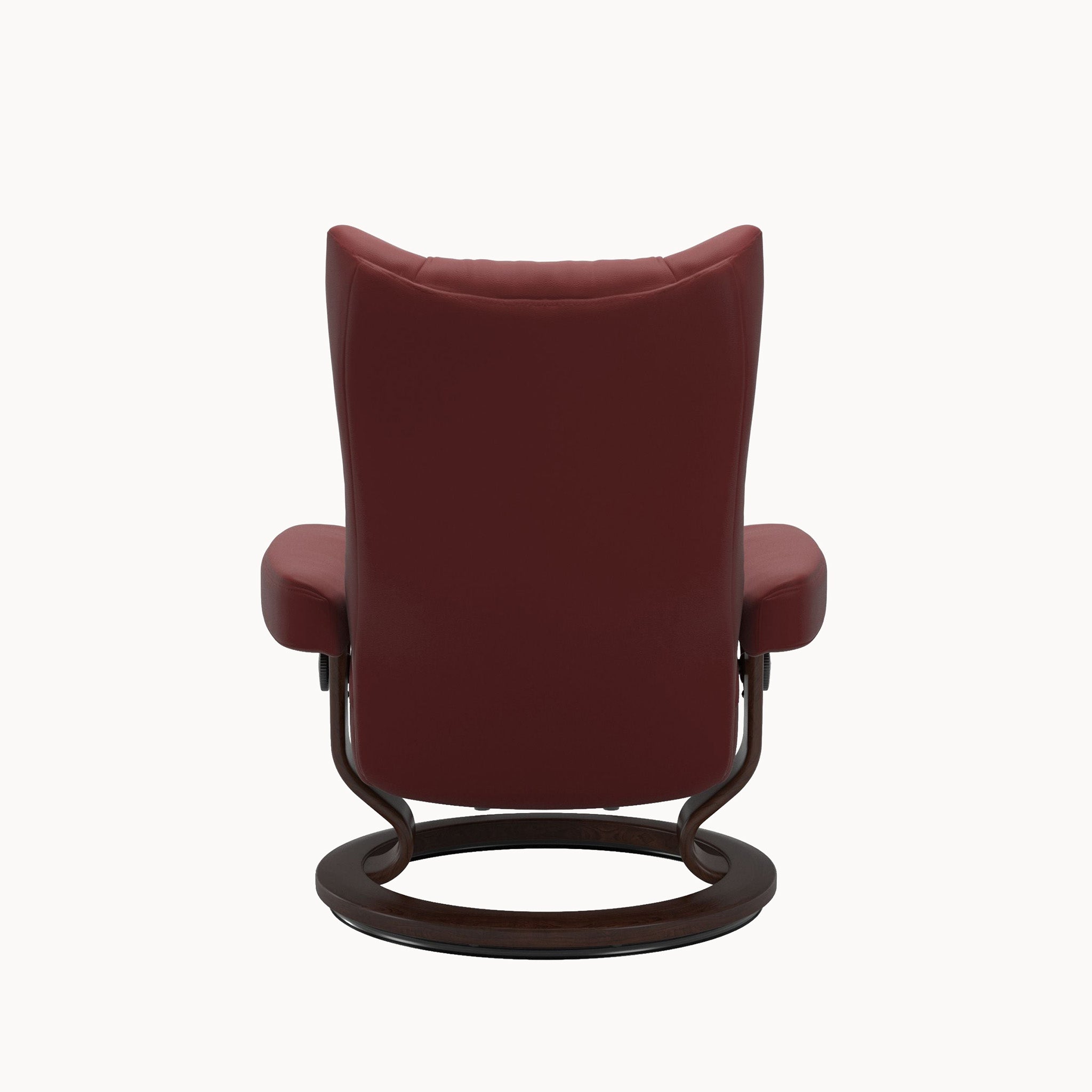 Stressless Wing Classic Base Chair & Ottoman - Paloma Cherry
