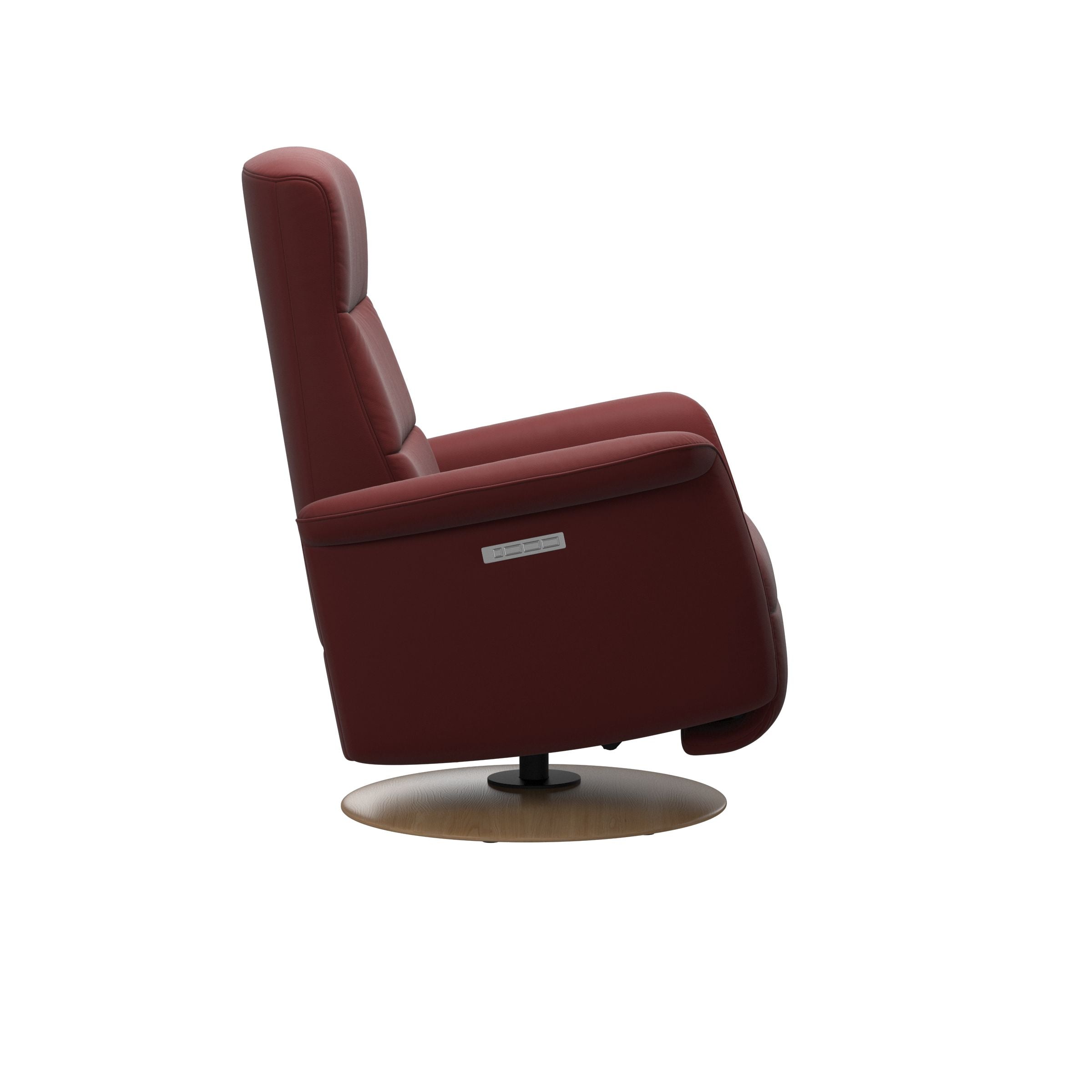 Stressless Mike Moon Base Recliner — Paloma Cherry