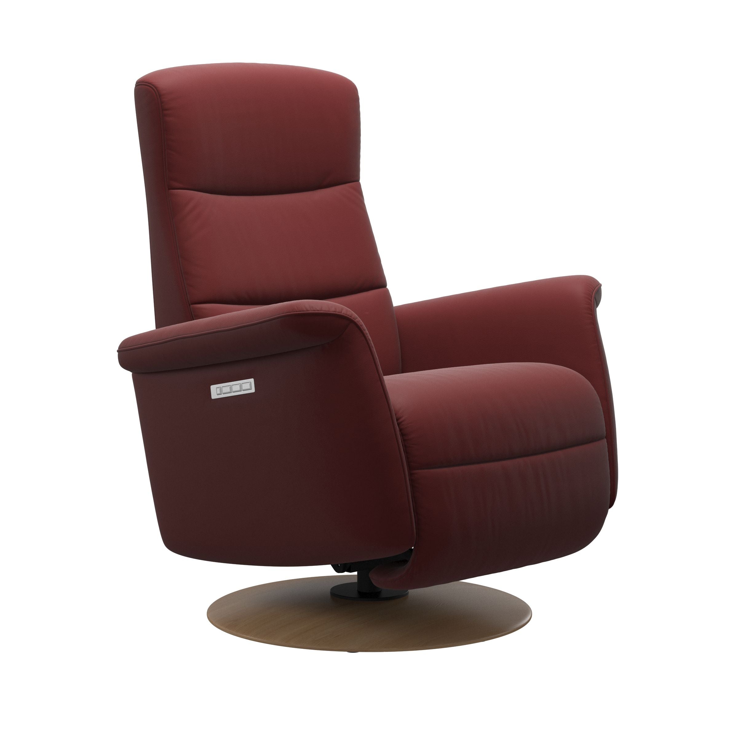 Stressless Mike Moon Base Recliner — Paloma Cherry