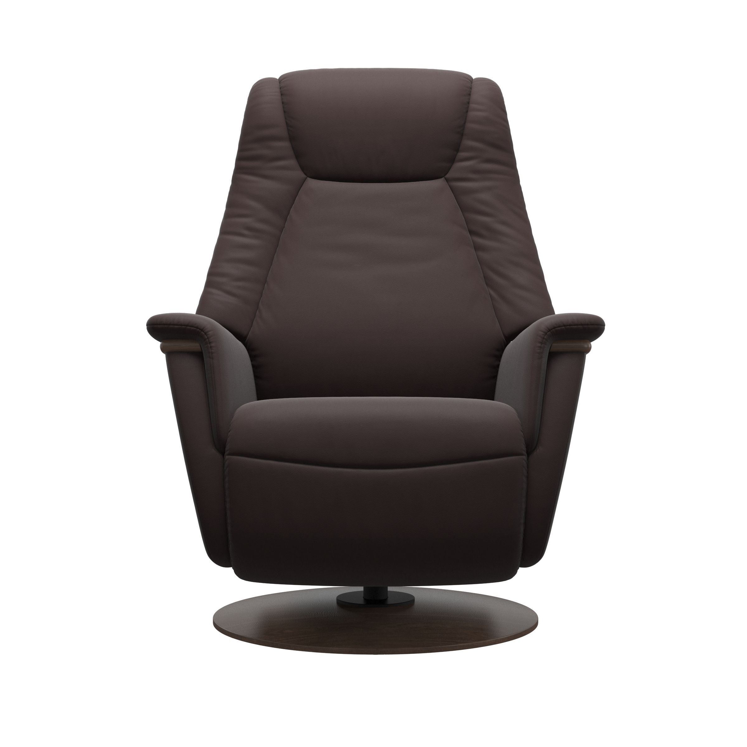 Stressless Max Moon Base Recliner — Paloma Chocolate
