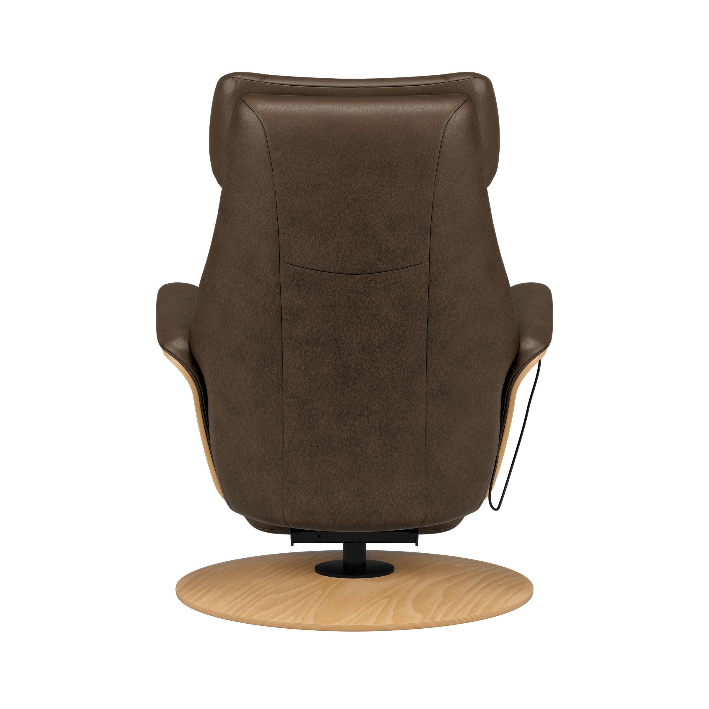 Stressless Adam Wood Disc Recliner — Paloma Chocolate