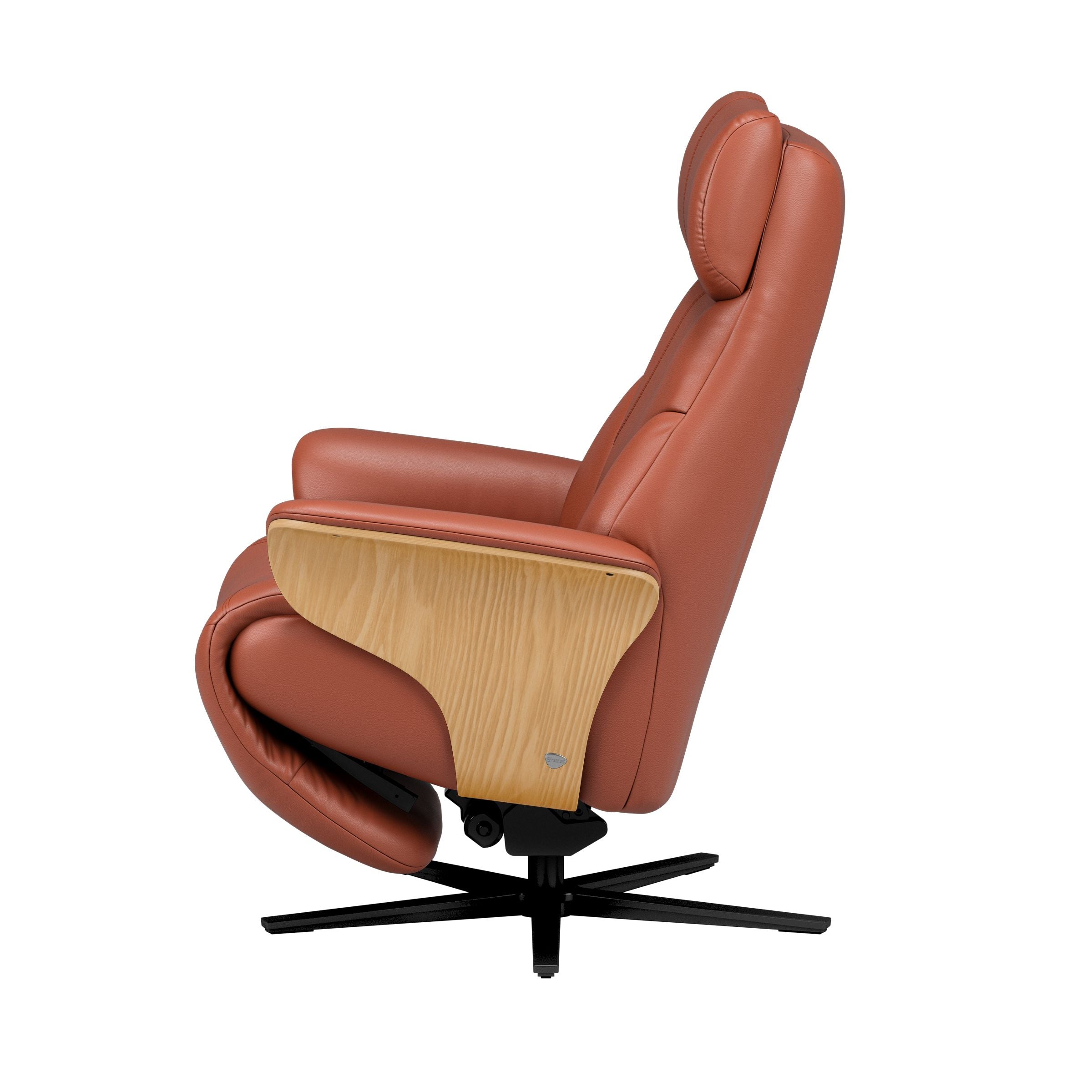 Stressless Adam Disc Base Recliner — Paloma Dark Henna