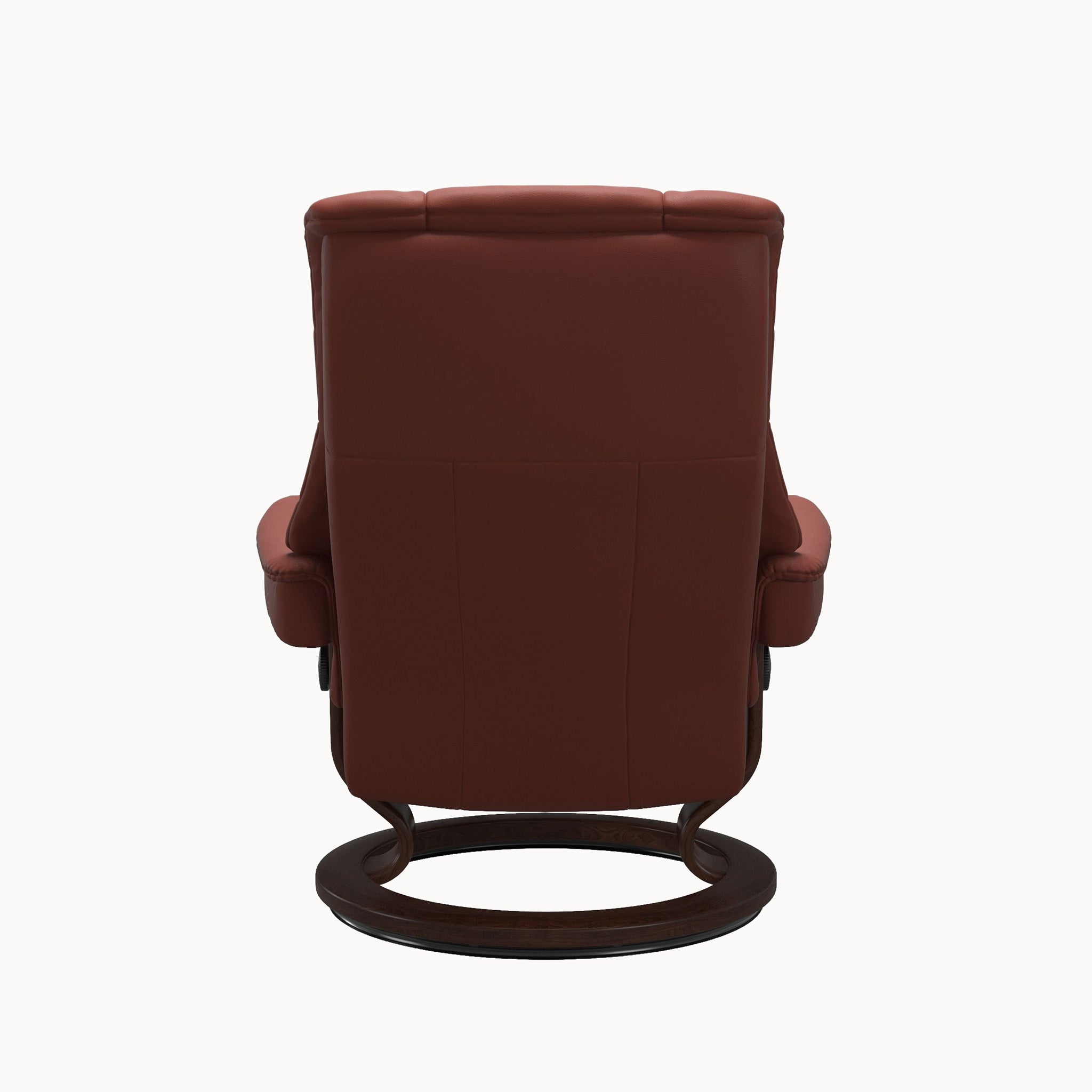 Stressless Mayfair Classic Base Chair & Ottoman - Paloma Dark Henna