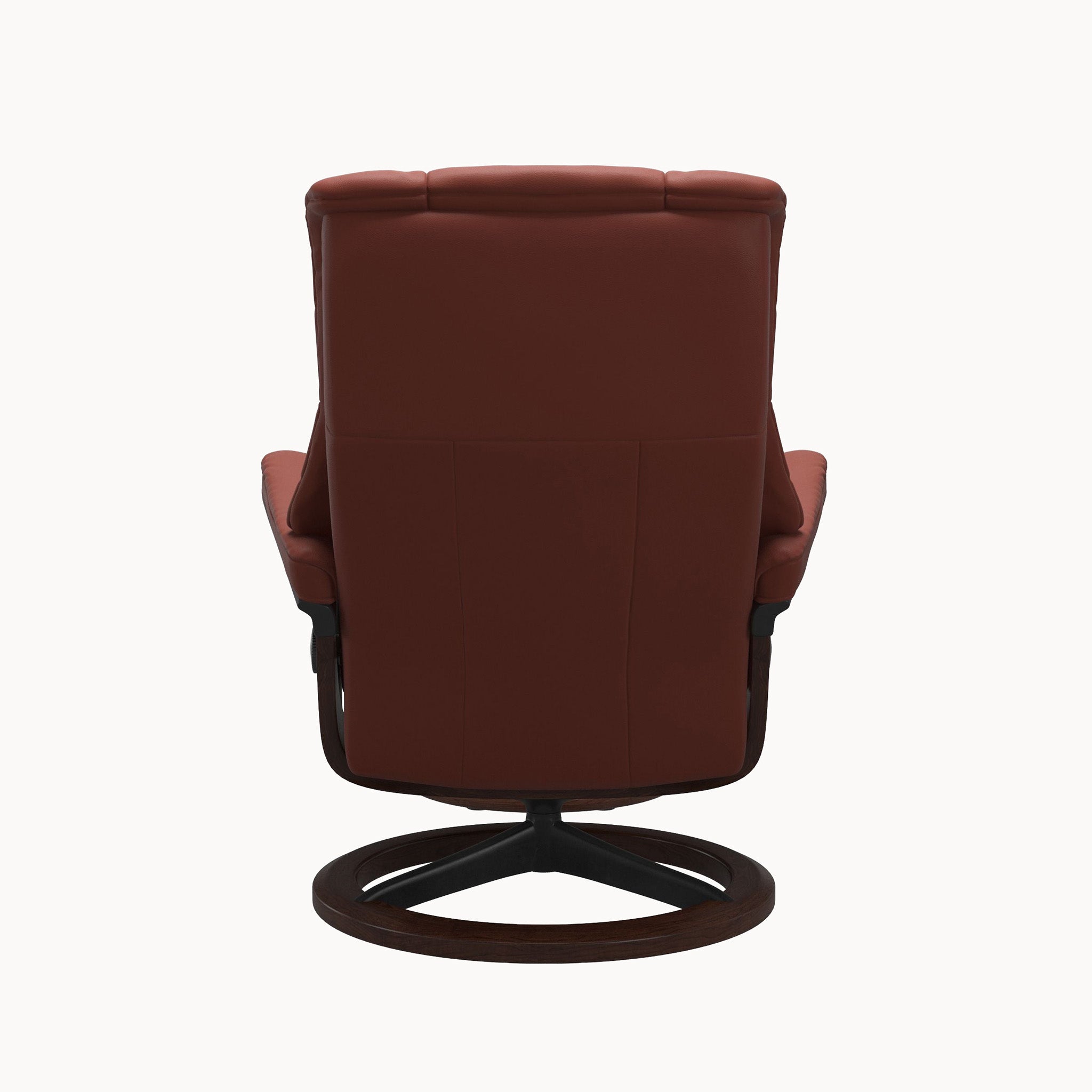 Stressless Mayfair Signature Base Chair & Ottoman - Paloma Dark Henna
