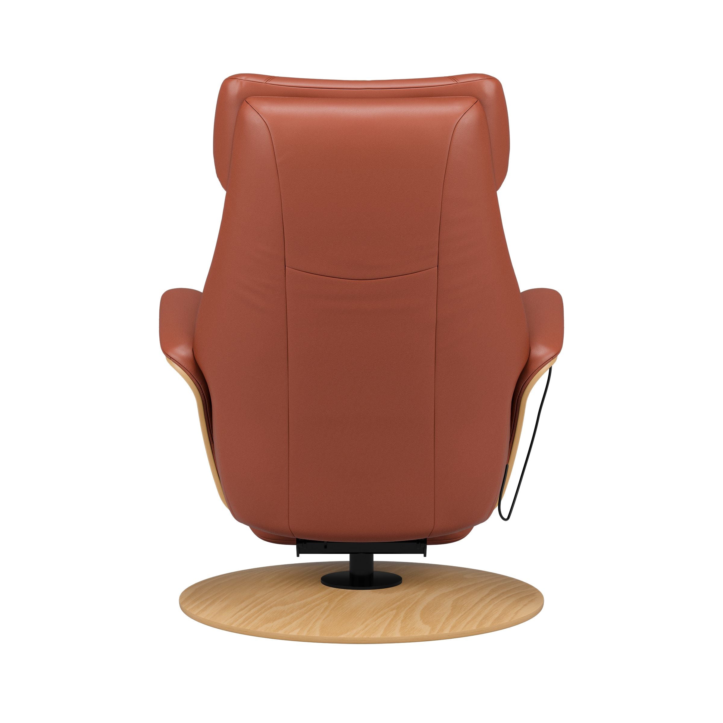 Stressless Adam Wood Disc Recliner — Paloma Dark Henna