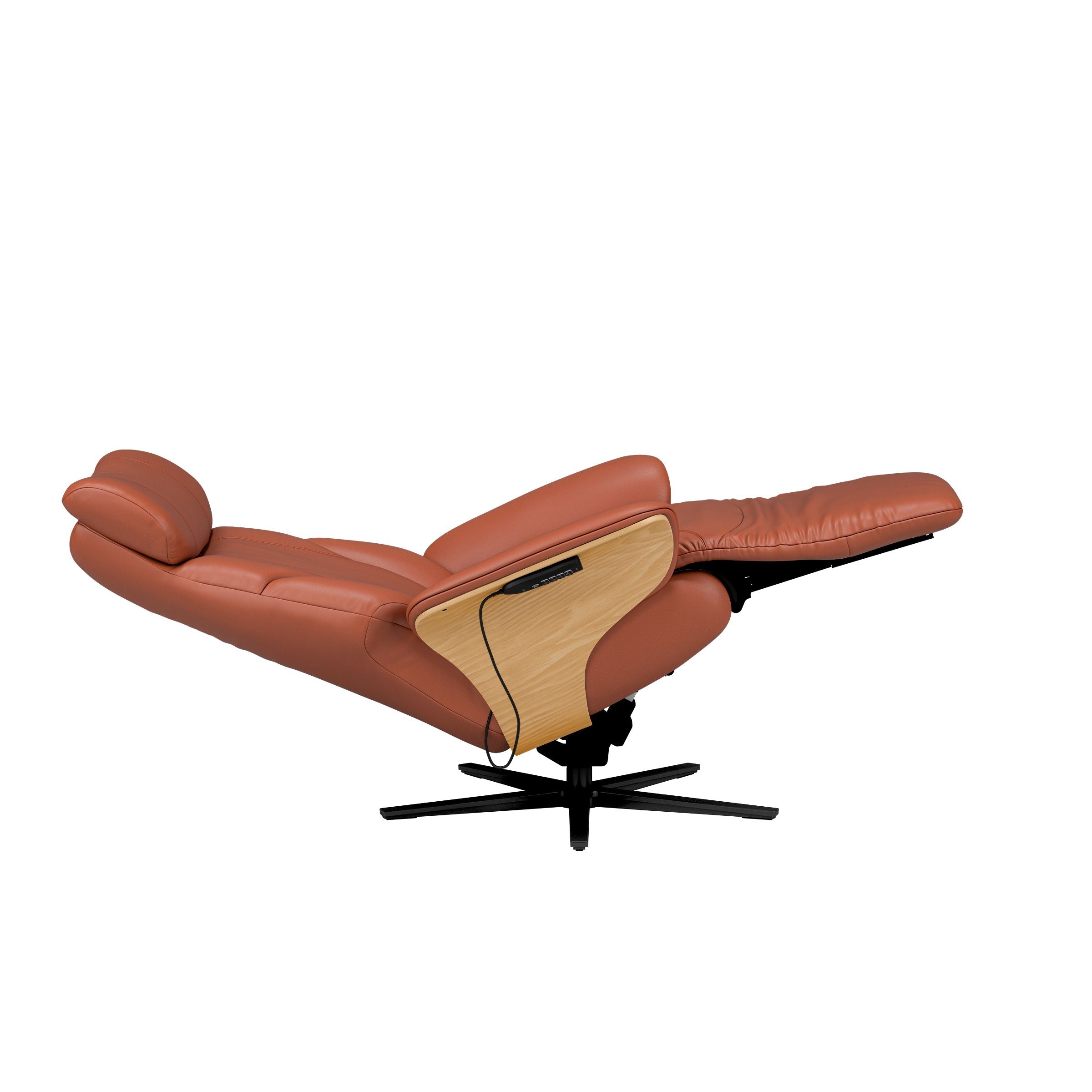 Stressless Adam Disc Base Recliner — Paloma Dark Henna