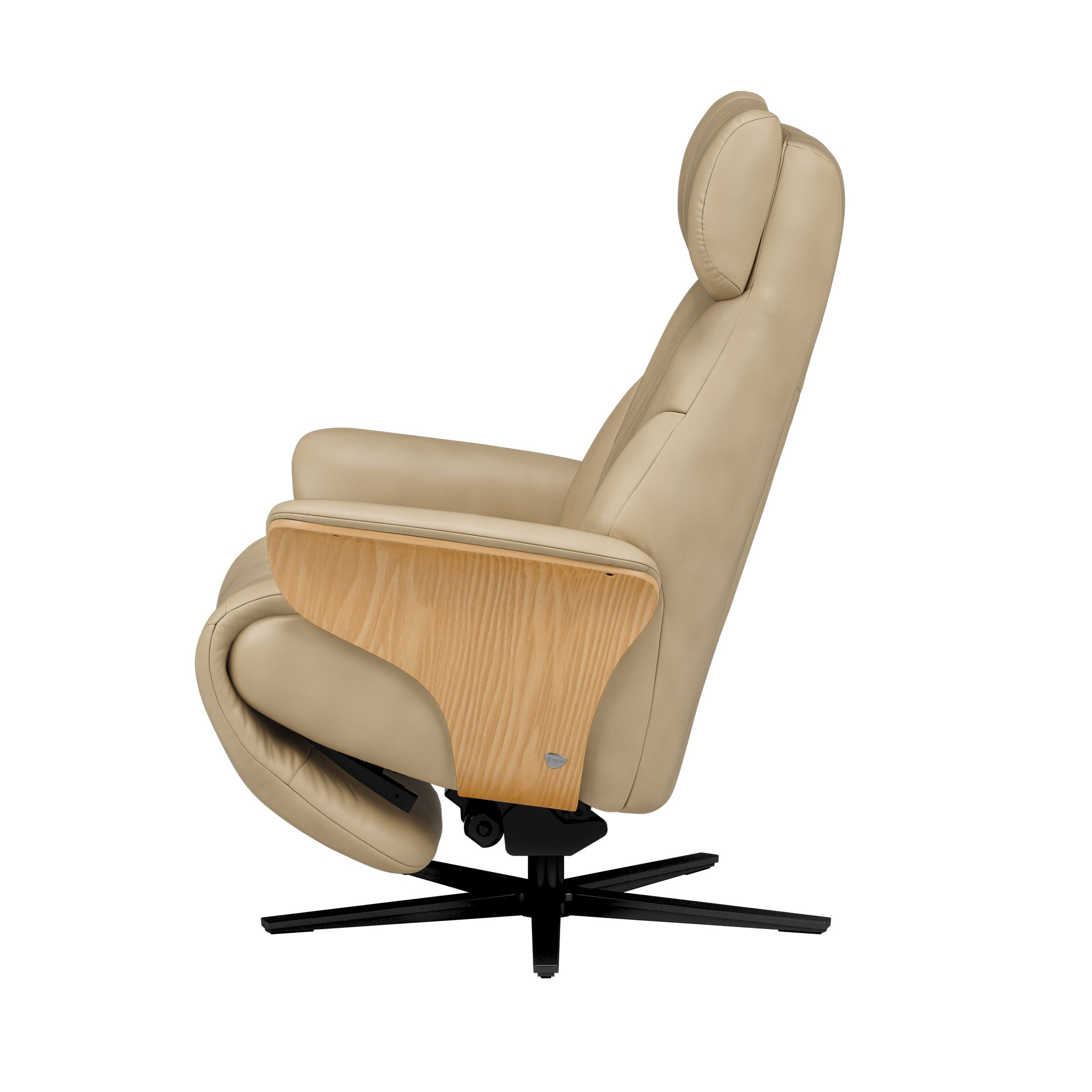 Stressless Adam Disc Base Recliner — Paloma Fog