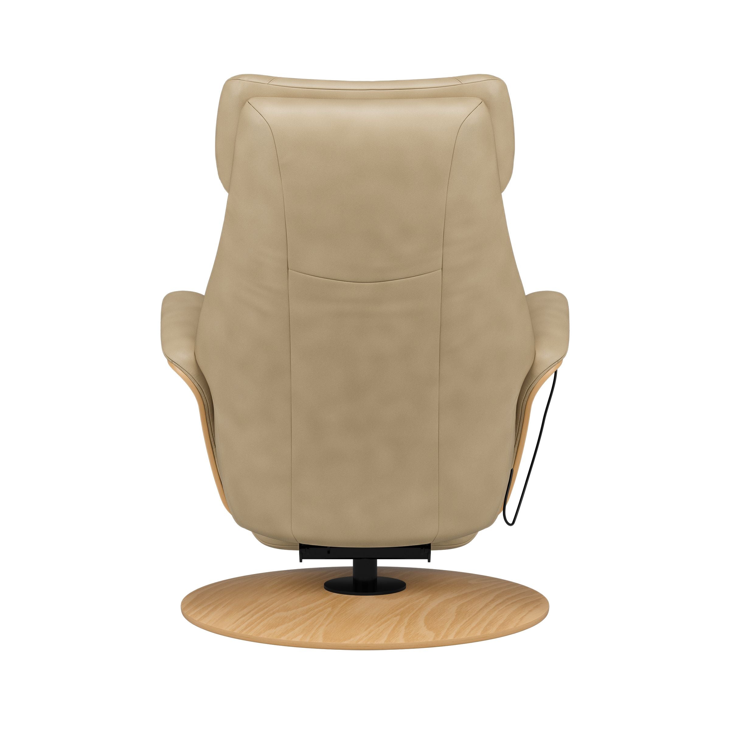 Stressless Adam Wood Disc Recliner — Paloma Fog