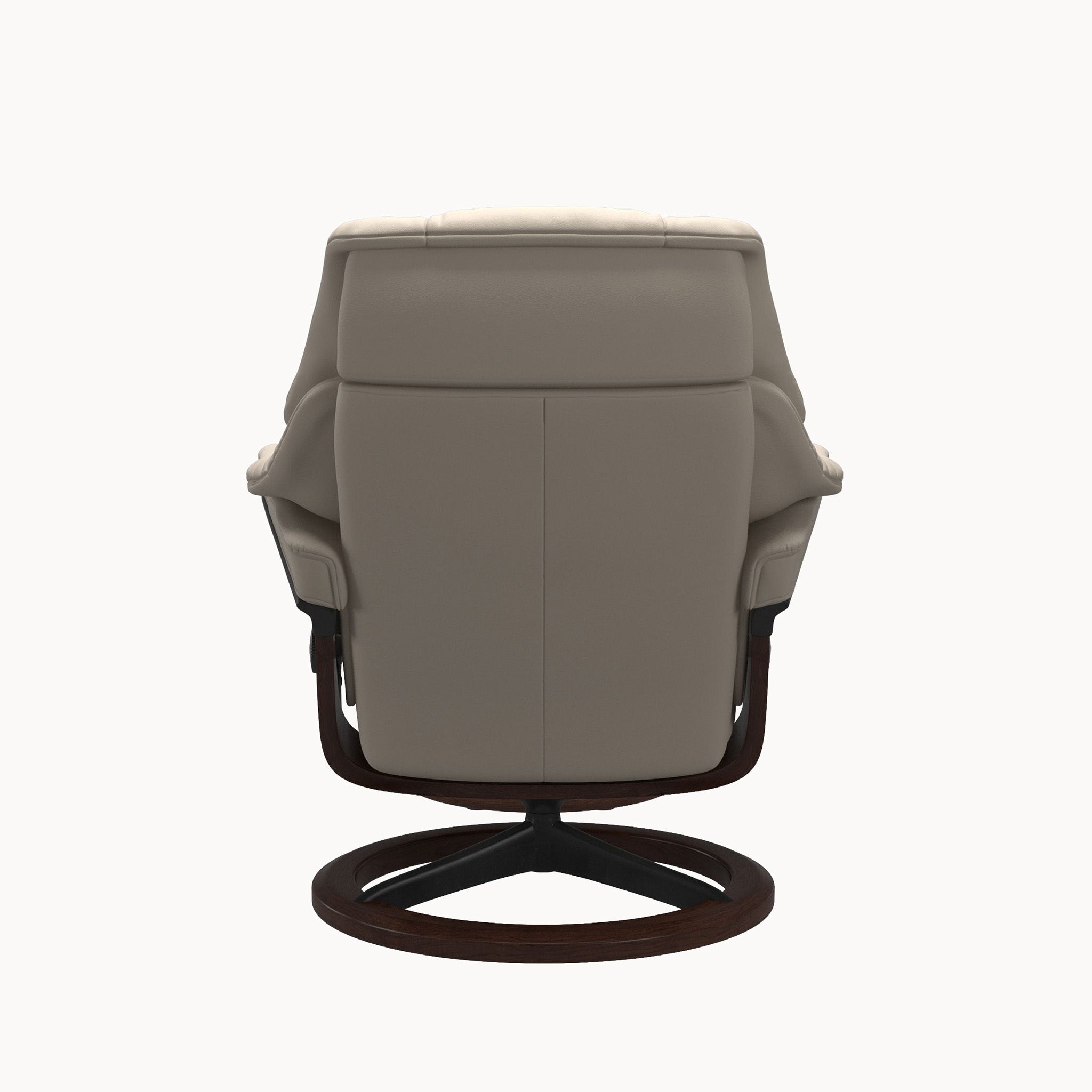 Stressless Reno Signature Base Chair & Ottoman - Paloma Fog