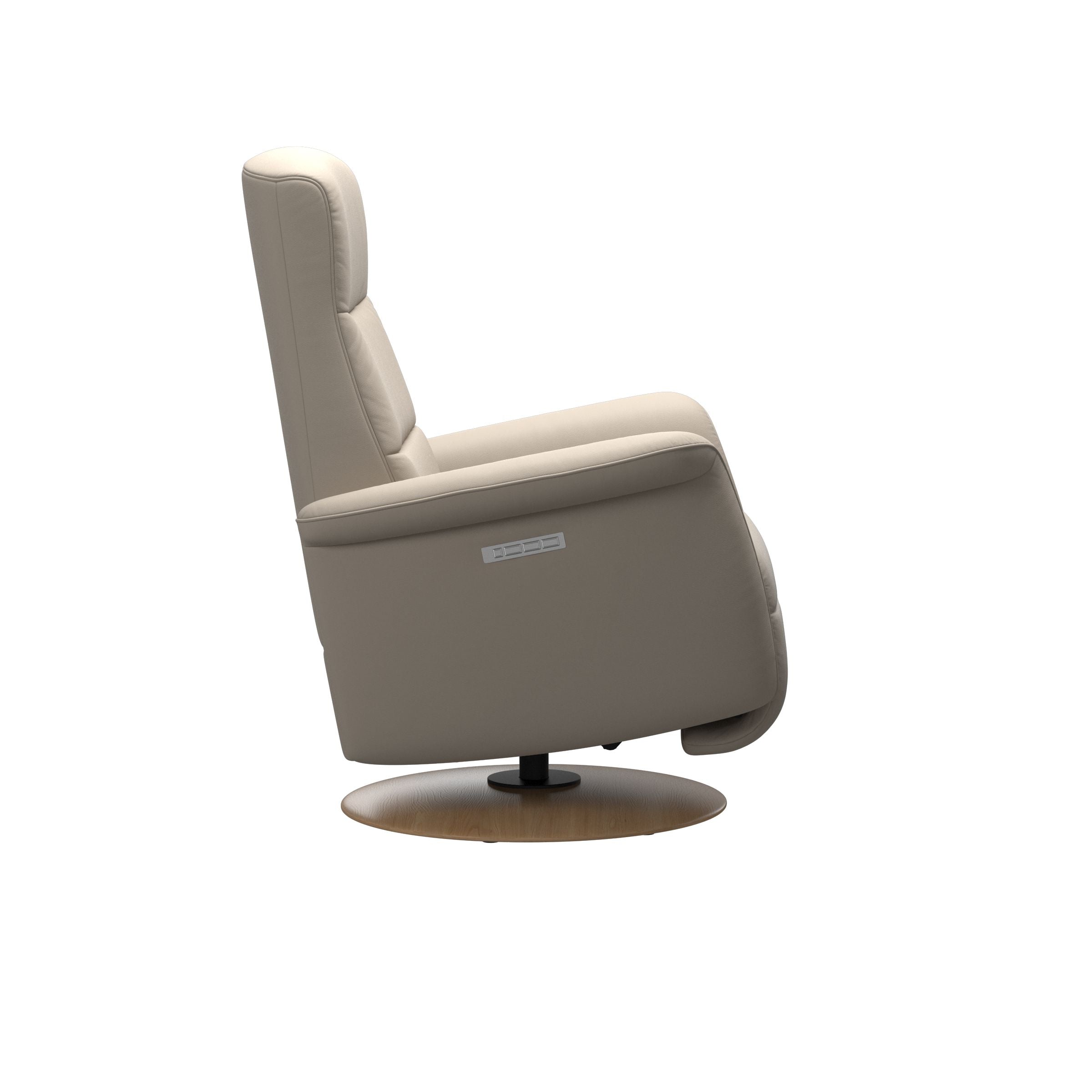 Stressless Mike Moon Base Recliner — Paloma Fog